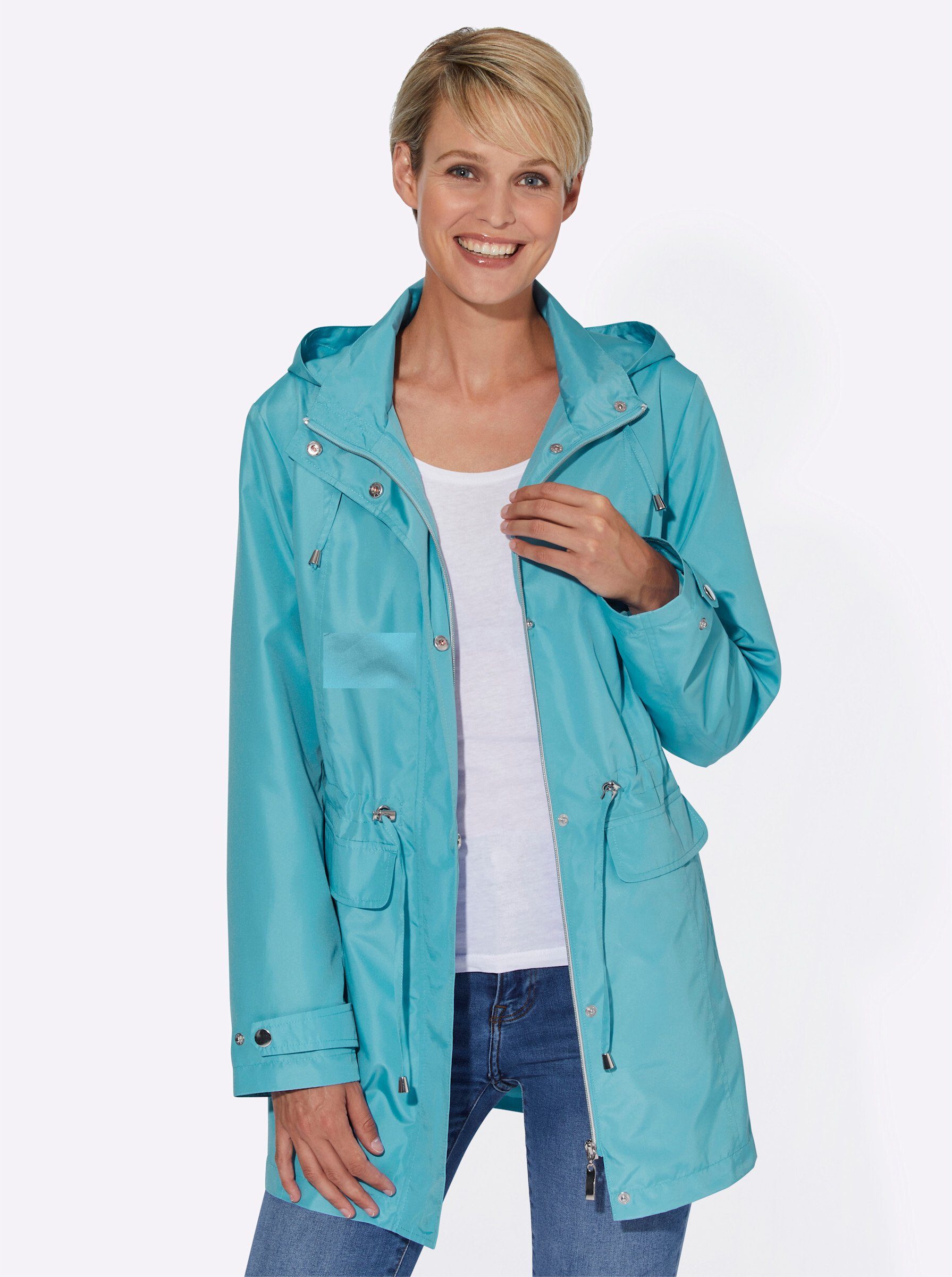 Sieh an! Allwetterjacke aquamarin