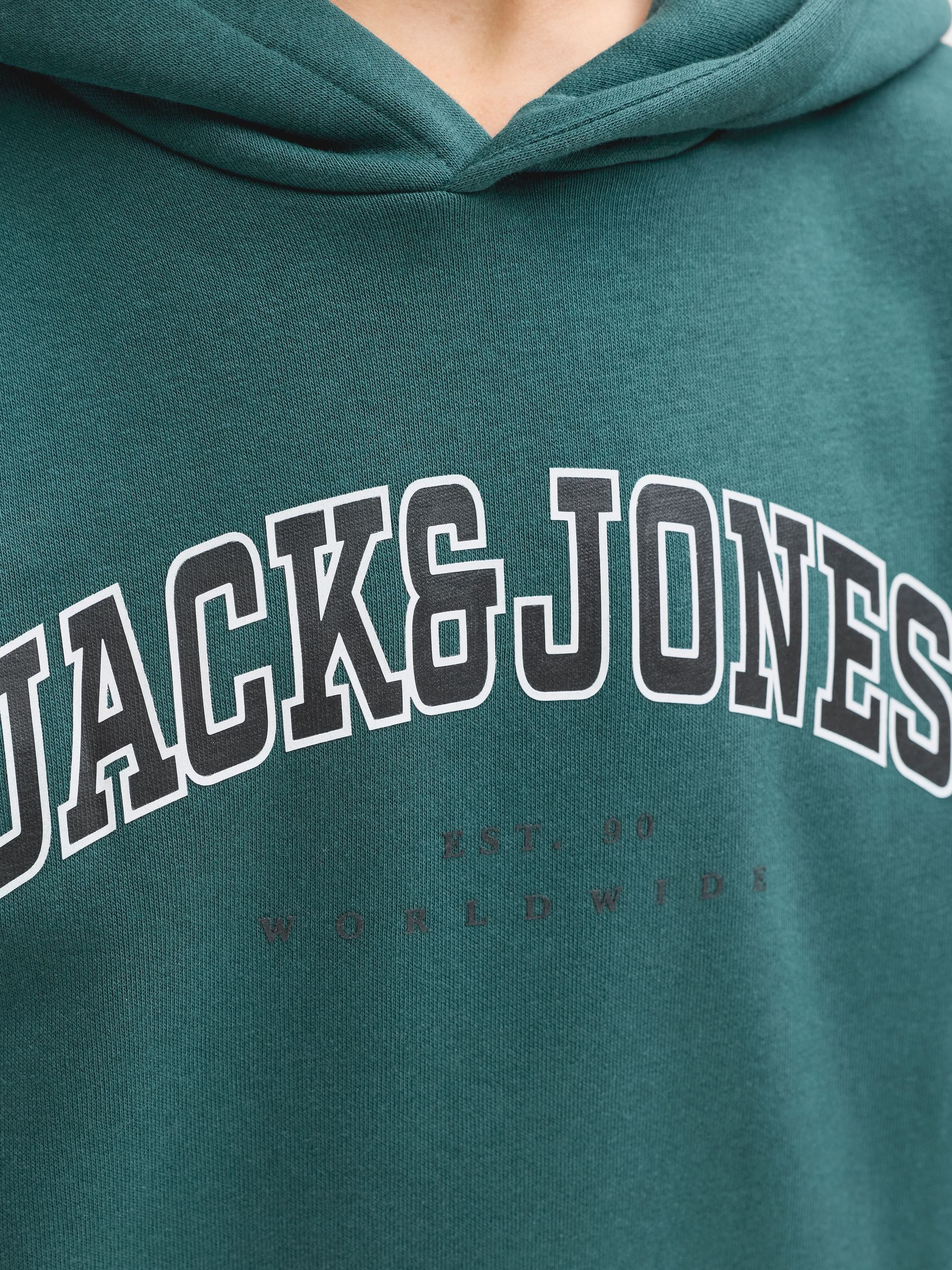 Jack & Jones Junior Sweatshirt JJECALEB VARSITY SWEAT HOOD JNR
