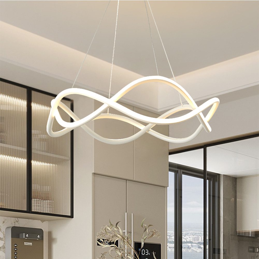 LED Pendelleuchte 40W Dimmbar Hängelampe Esstisch Küchen 3000 K-6000K Fernbedienung