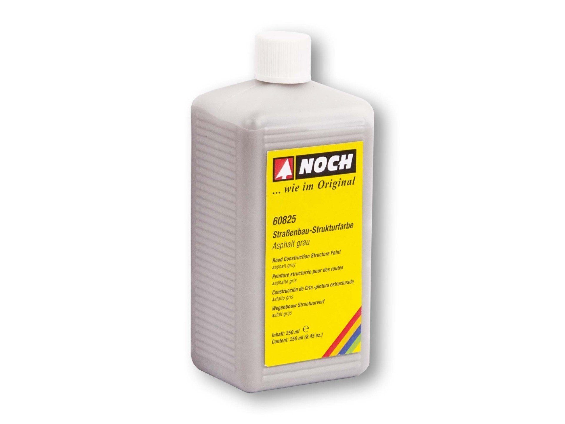 Modelleisenbahn-Straße Straßenbau-Strukturfarbe, 250 ml Asphalt grau für