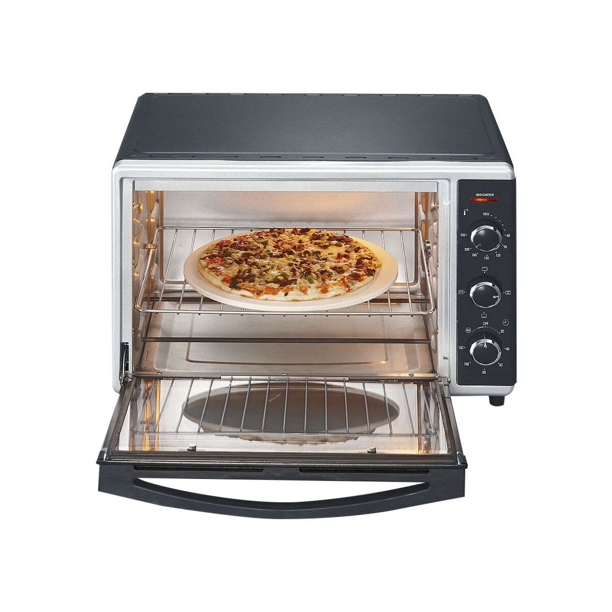 Severin 2-in-1-Toaster TO 2058, für Pizza, Pommes, Braten, Kuchen, Braten, 1800 W, Back- / Toastofen 42 Liter, 0-230 °C, 1800 Watt