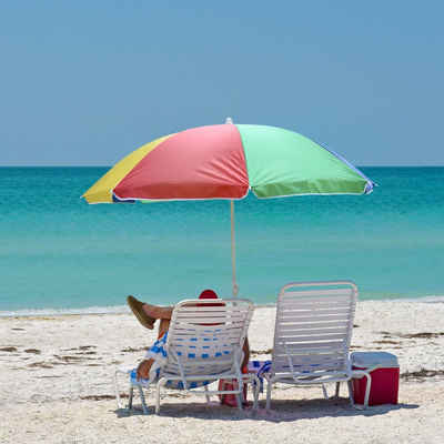 Outsunny Sonnenschirm »Strandschirm höhenverstellbar«