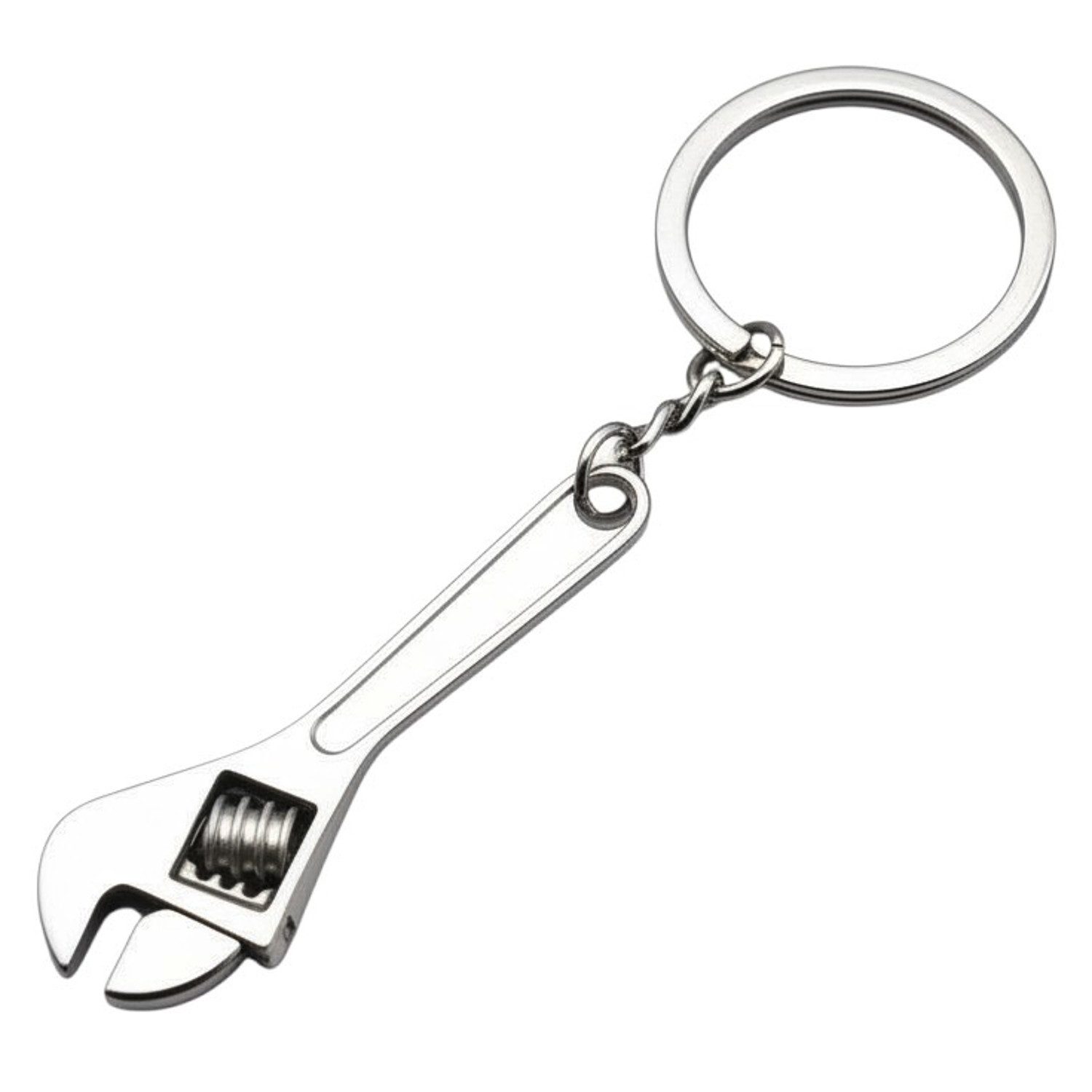 KARMA Schlüsselanhänger Schlüsselanhänger Herren, Schraubenschlüssel Design, Metall Robust 12 cm Geschenk für Ihn