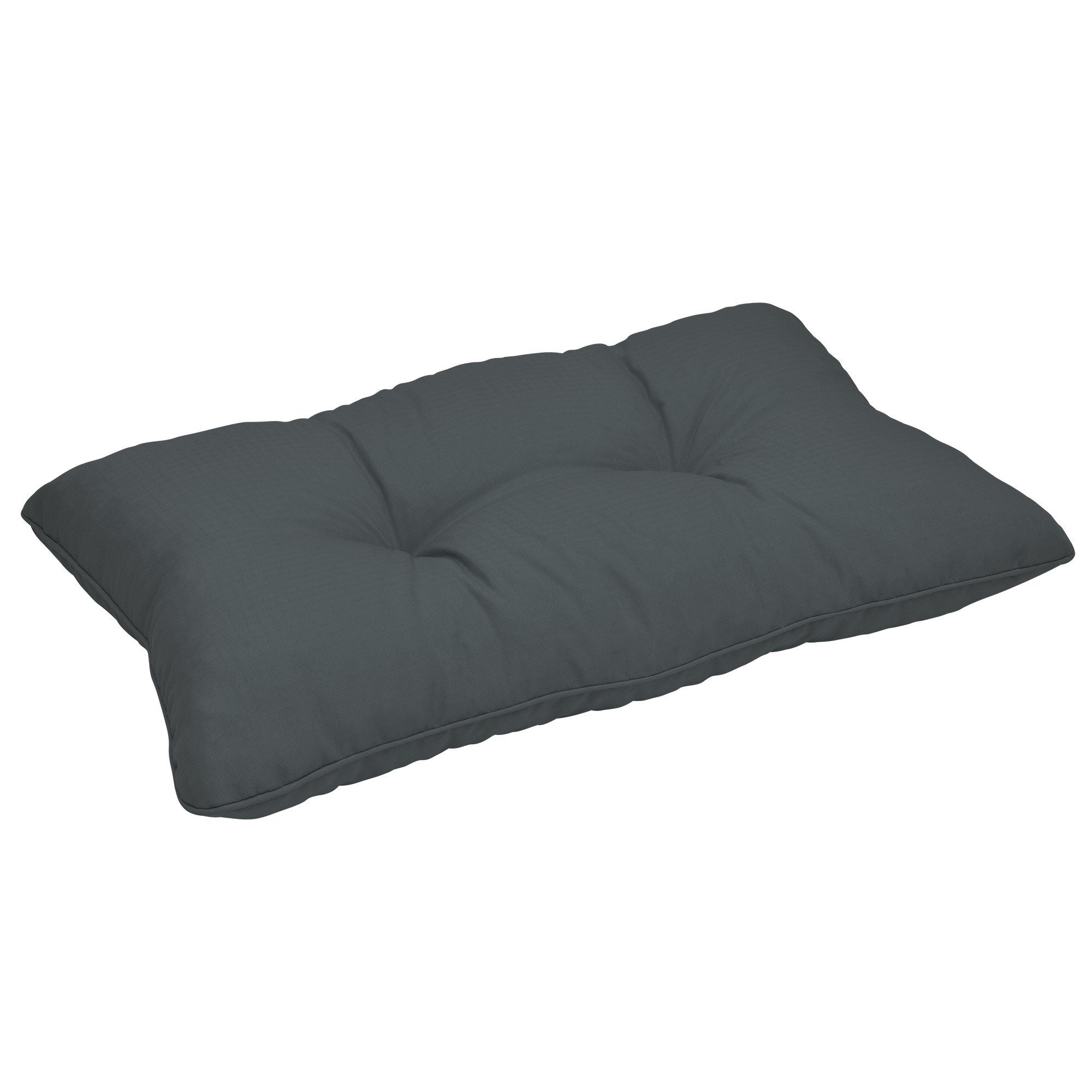 Beautissu Sitzkissen Lounge Kissen Outdoor Grau XLuna, 50x40cm, Sitzkissen günstig online kaufen