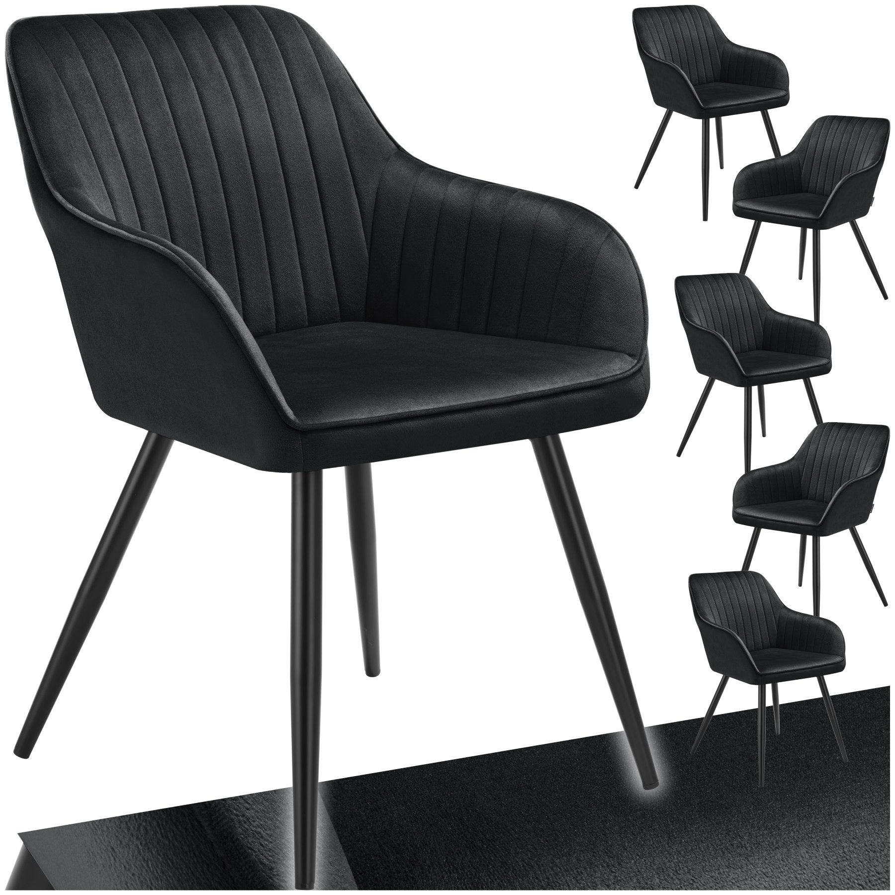 tectake Esszimmerstuhl Marilyn (Set, 6 St), günstig online kaufen