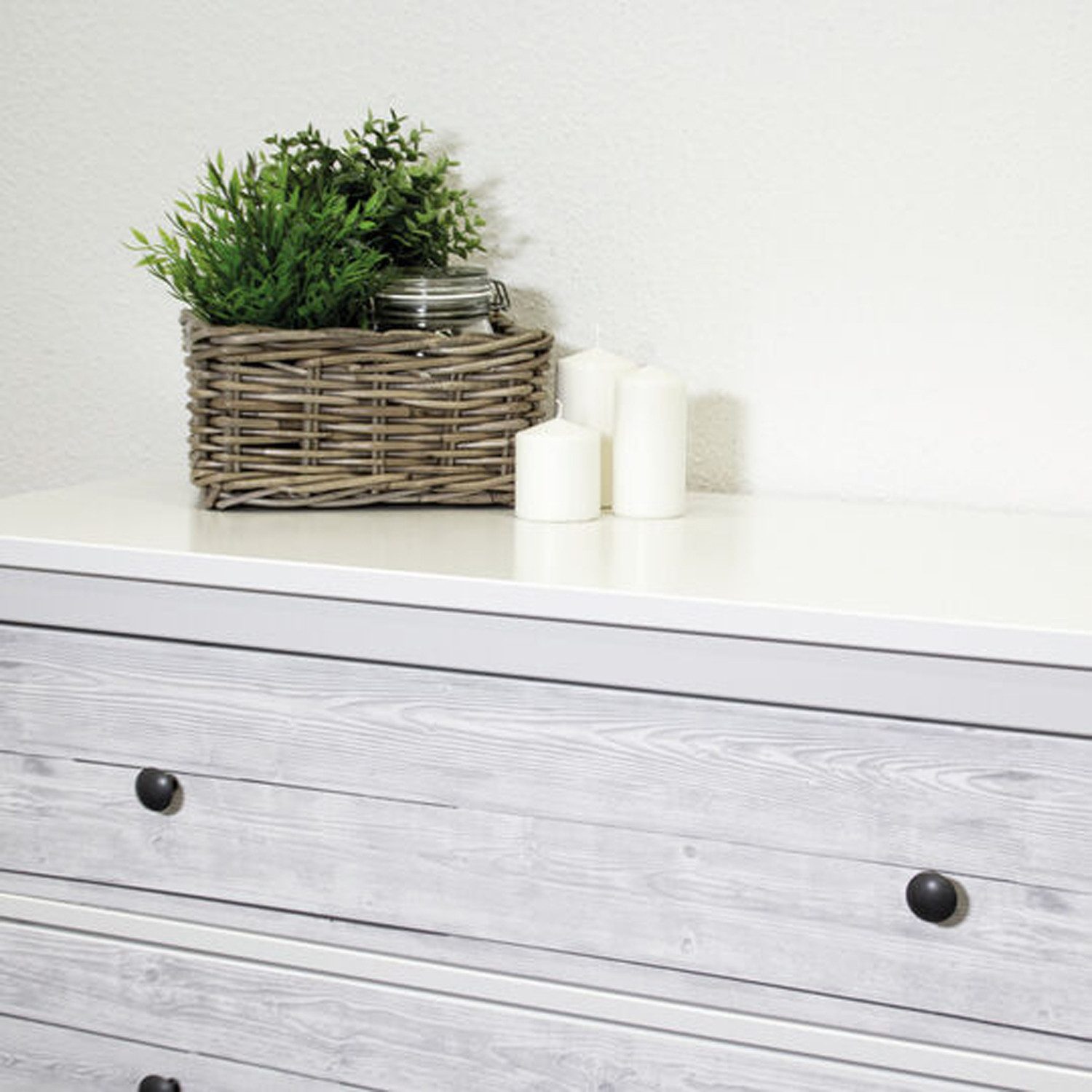 d-c-fix Möbelfolie Shabby Wood - selbstklebende Dekofolie Klebefolie für Möbel Küche, Designfolie - abwaschbar, zuschneidbar und rückstandslos entfernbar – Bild 4 von 5