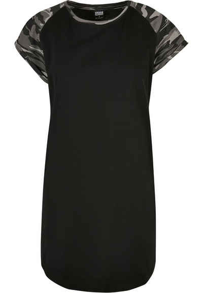 URBAN CLASSICS Shirtkleid Urban Classics Damen Ladies Contrast Raglan Tee Dress (1-tlg)