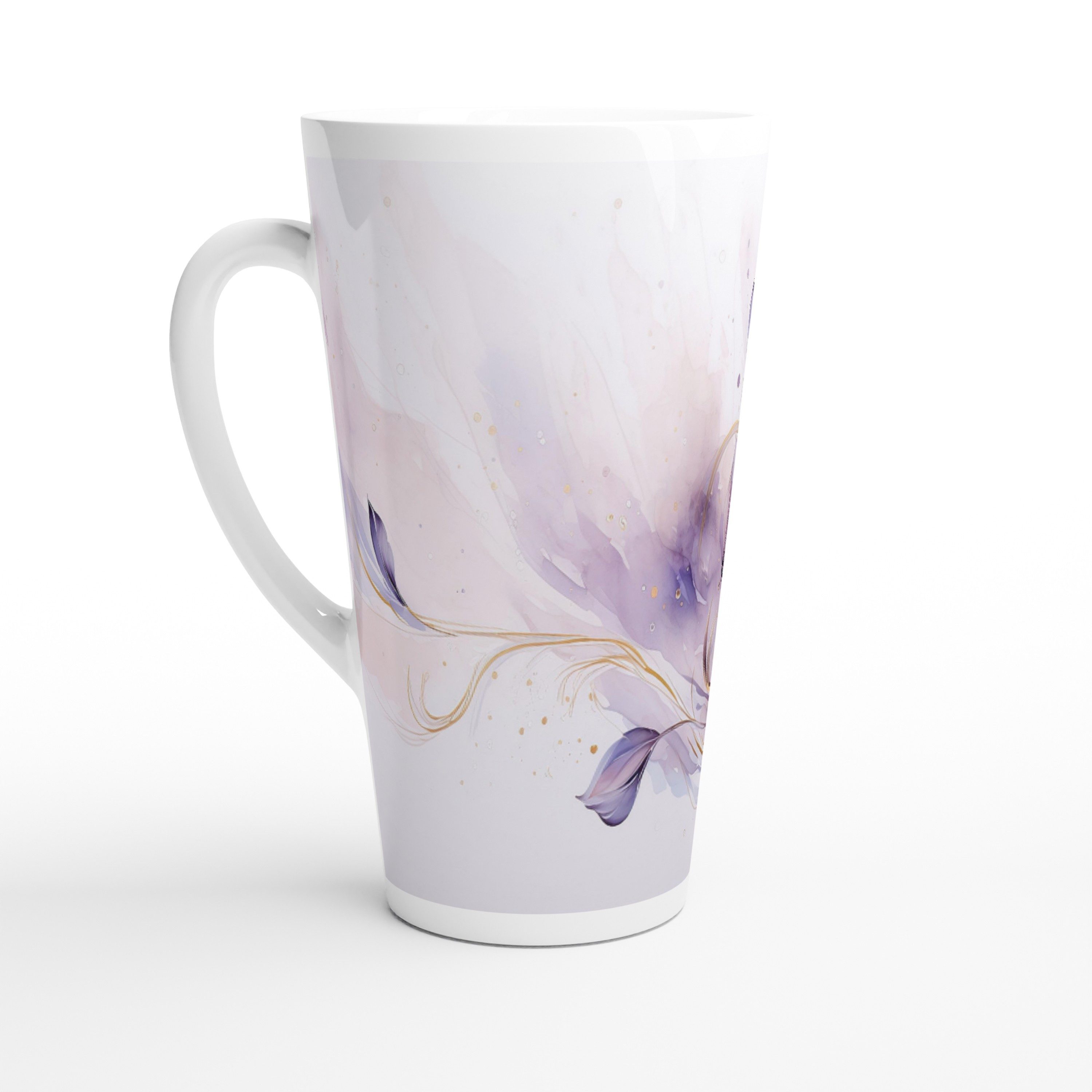 Alltagszauber Latte-Macchiato-Tasse - Jumbo-Tasse WINDFLOWER, Keramik, extra groß, für ca. 500ml Inhalt