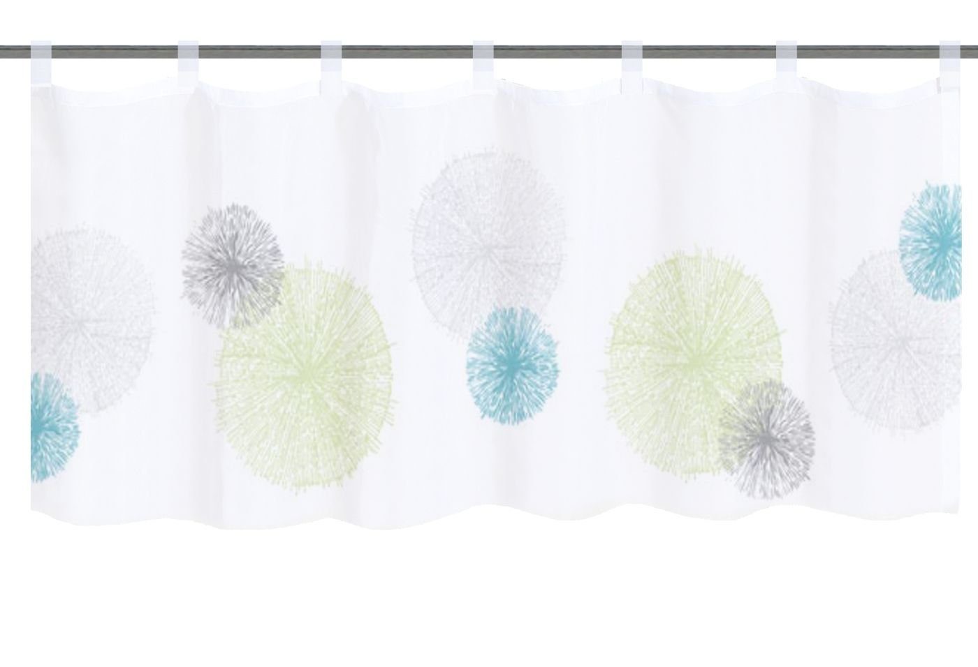 HOME WOHNIDEEN Gardine Home Wohnideen Cafehaus Voile Digitaldruck Rawlins (1 St), Lichtschutz, Stoff