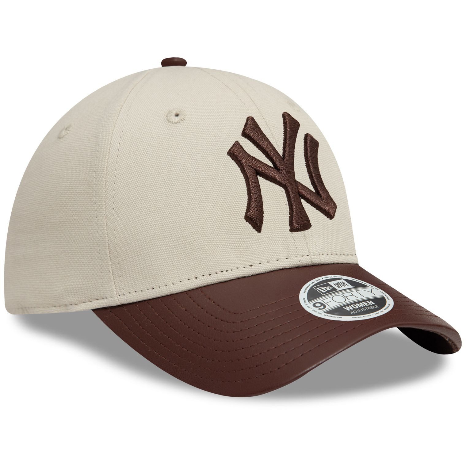 New Era Baseball Cap 9Forty Kunstleder Schirm NY Yankees