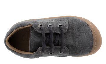 Clic Clic Lauflernschuhe Schuhe für Kinder aus Leder Grau 9291 Schnürschuh