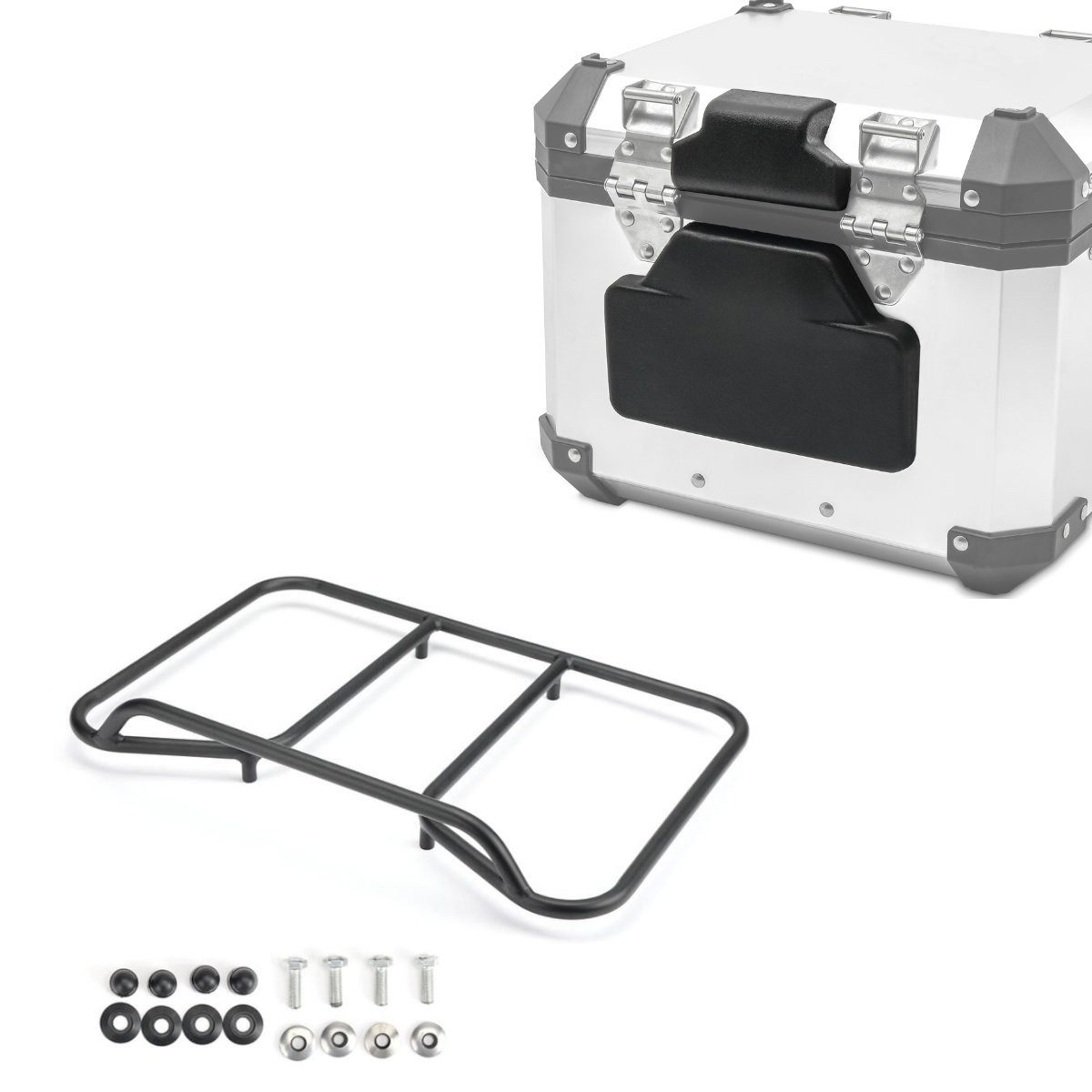 Bagtecs Koffer Set: Rückenpolster passend für BMW Alu Topcase Sozius Rückenlehne # RL