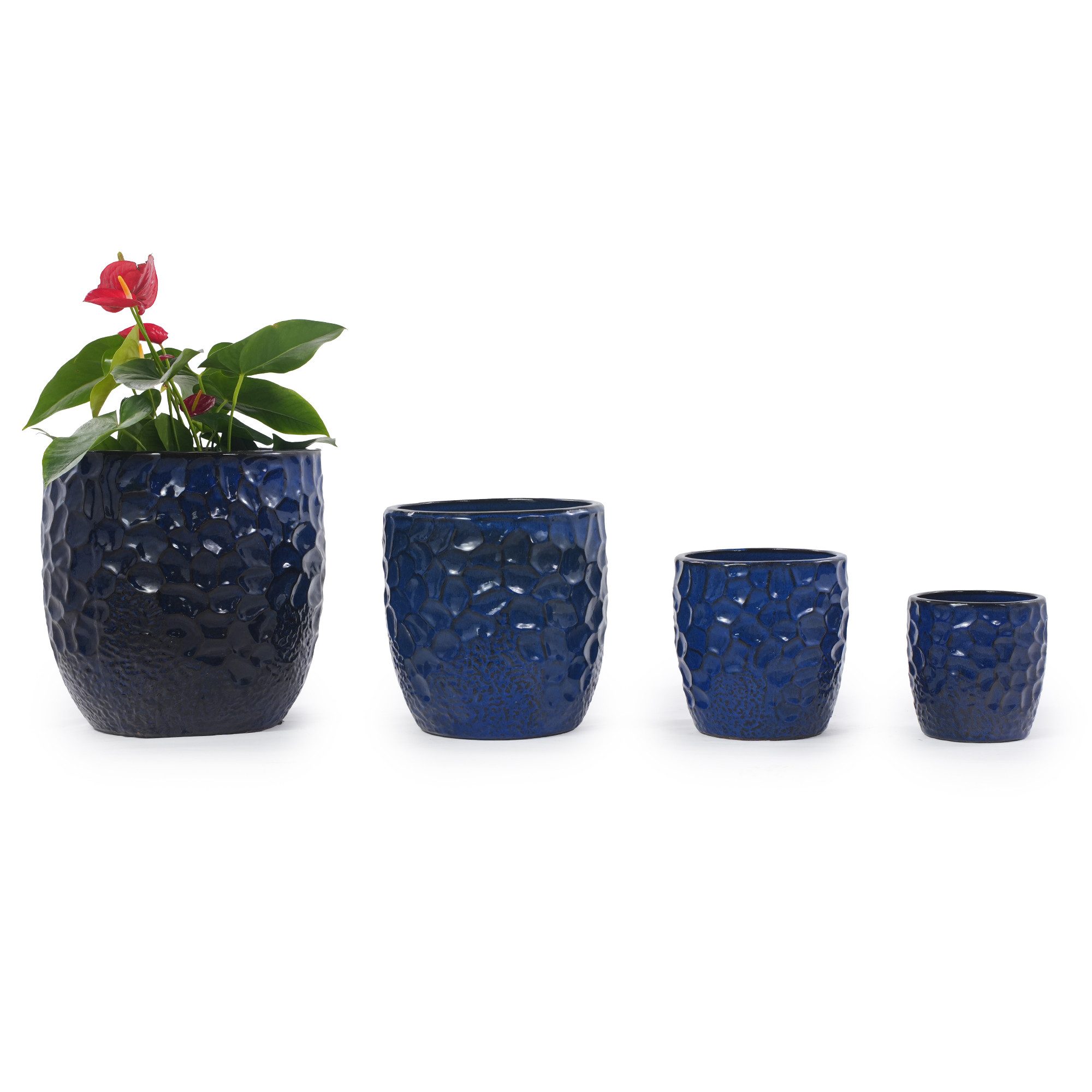 Rolipo Blumentopf Blumentopf Keramik Pflanztopf 18 cm Sukkulenten Topf mit Drainageloch (1 St), geeignet für Zimmerpflanzen