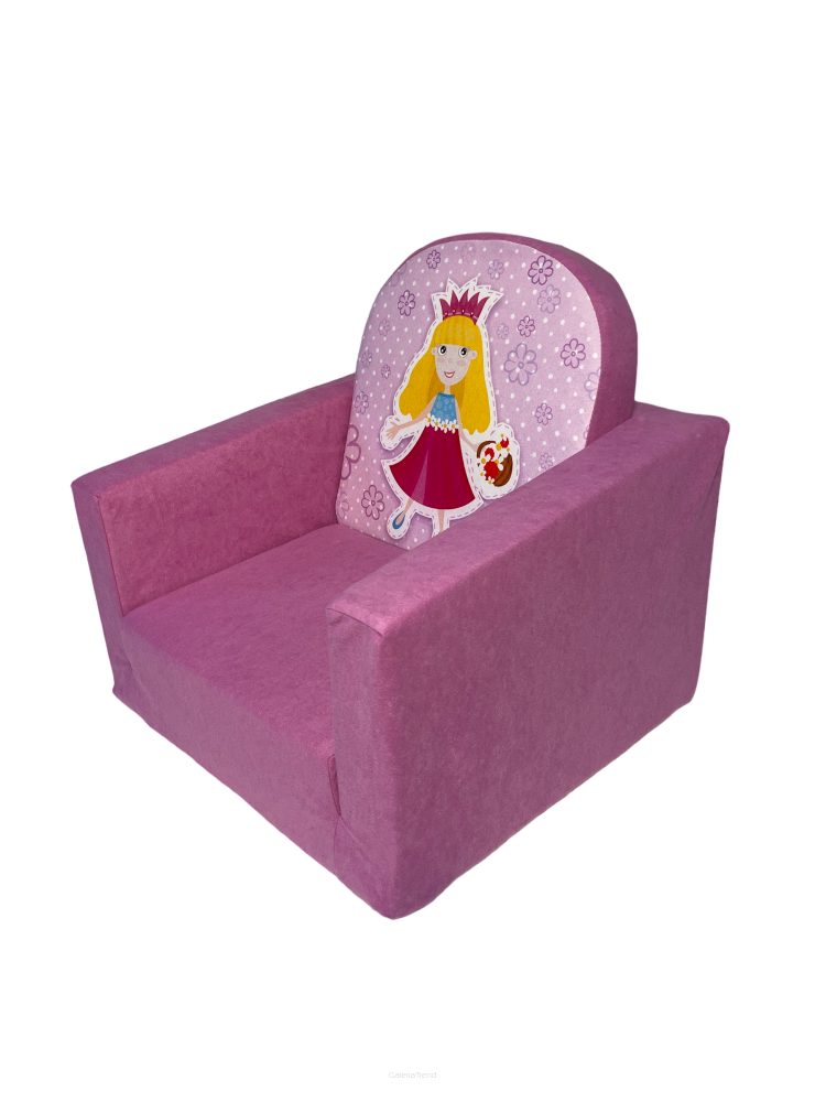 Ausklappbarer Kindersessel - FORTISLINE Kindersessel Prinzessin Pink