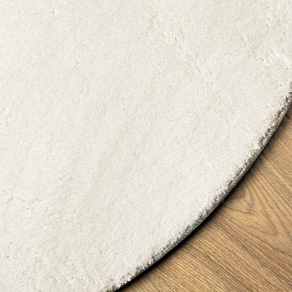 vidaXL Teppich Teppich HUARTE Creme 80 x 150 cm Polyester – Bild 4 von 5