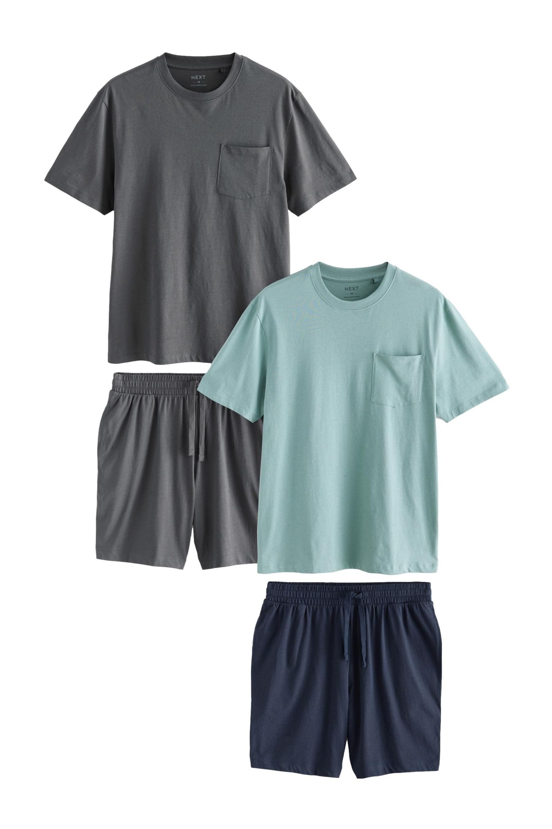 Next Pyjama Jersey-Schlafanzugshorts, 2er-Pack (4 tlg) günstig online kaufen