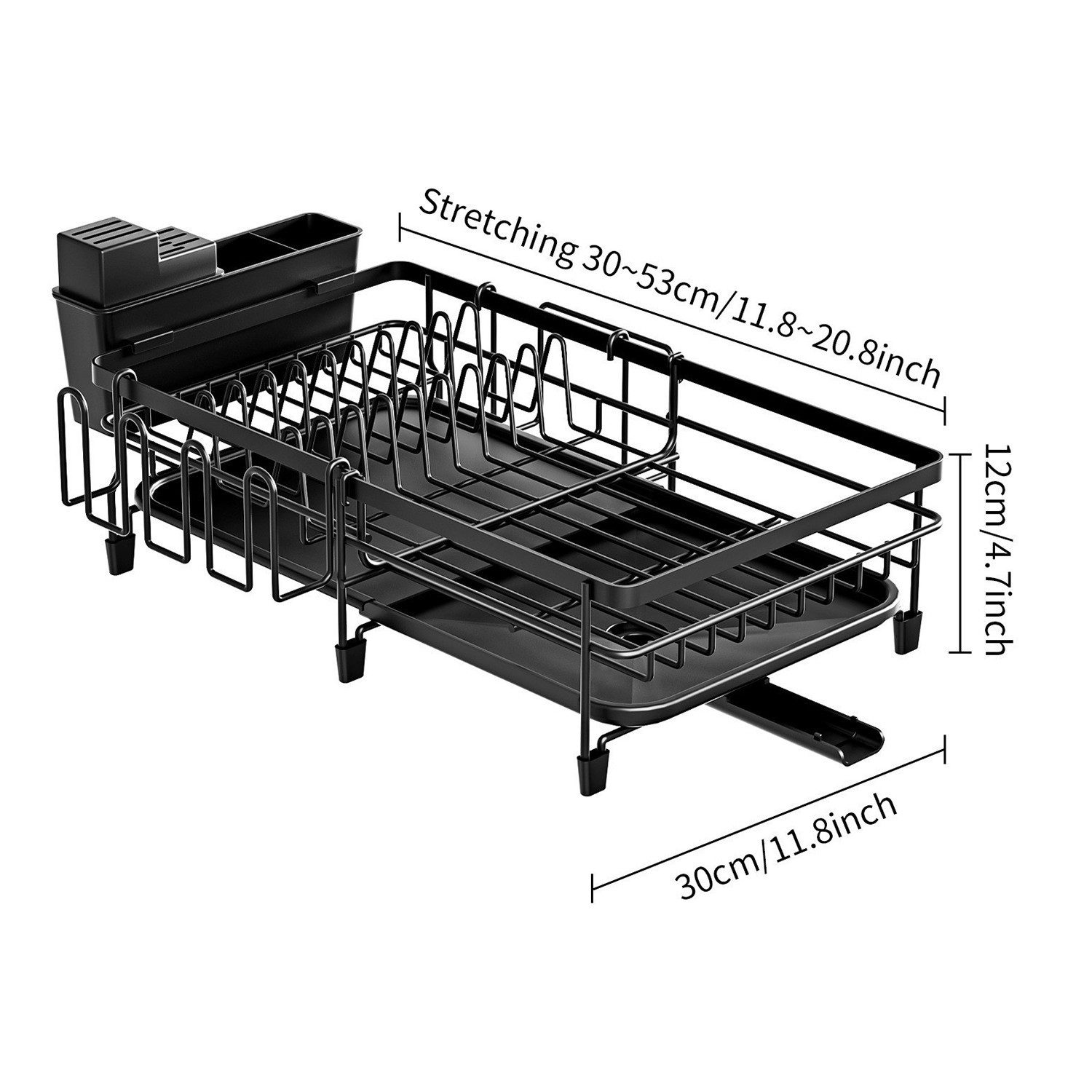 HEYHIPPO Besteckkorb Spülbeckenregal Küchen-Abtropfgestell Geschirrständer günstig online kaufen