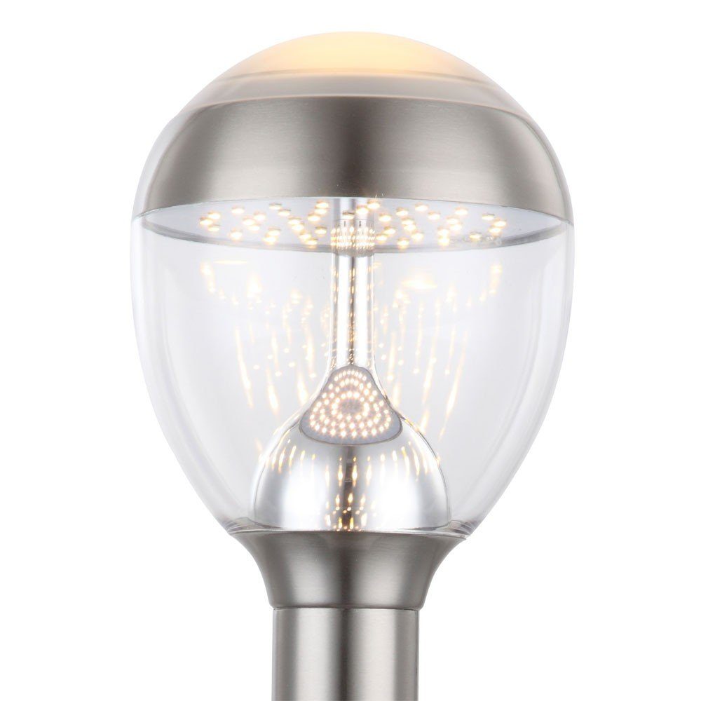 etc-shop LED Außen-Stehlampe, LED-Leuchtmittel Sockelleuchte Außenlampe fest Stehleuchte verbaut, Wegeleuchte Warmweiß