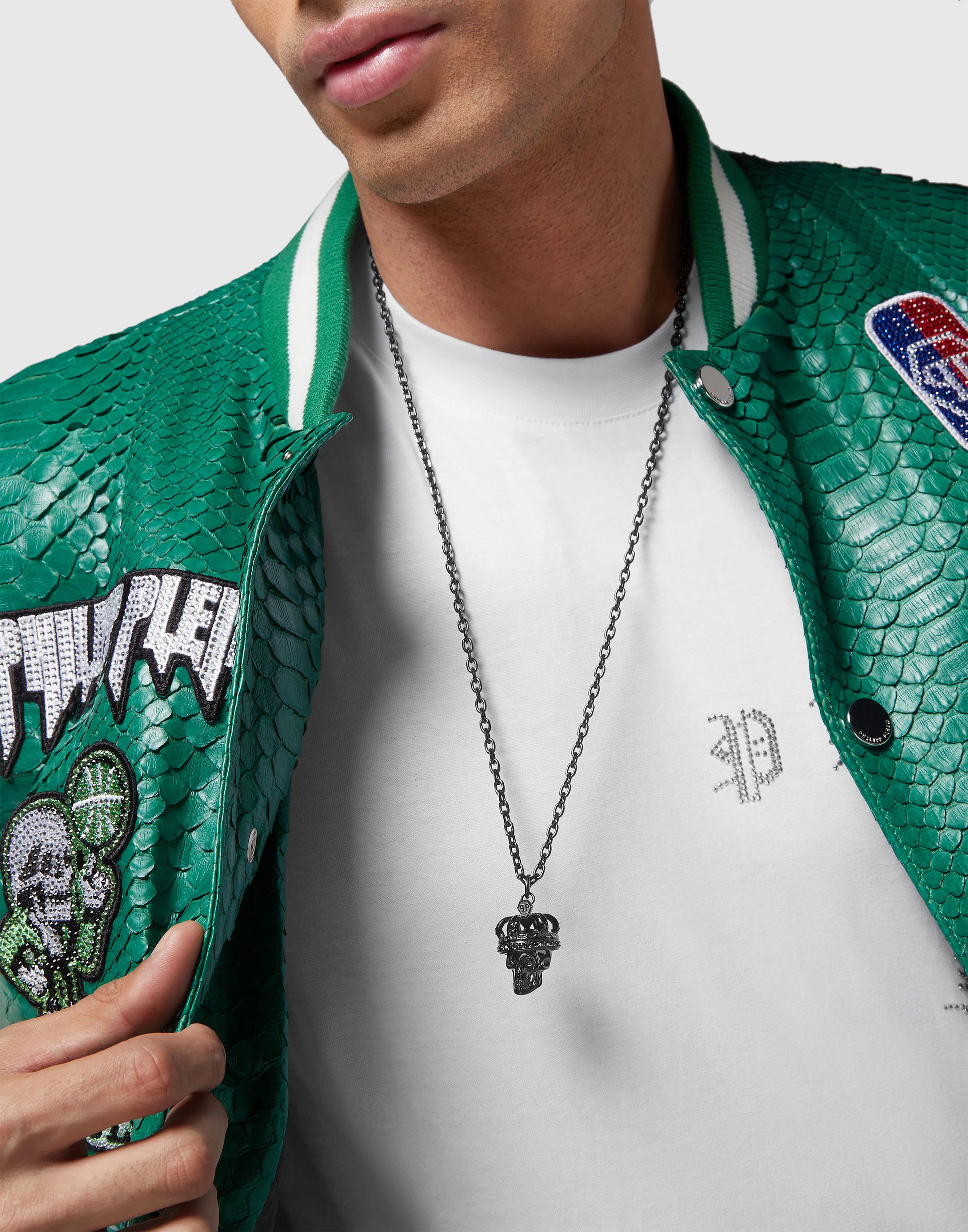 PHILIPP PLEIN Charm-Kette 3D SKULL günstig online kaufen