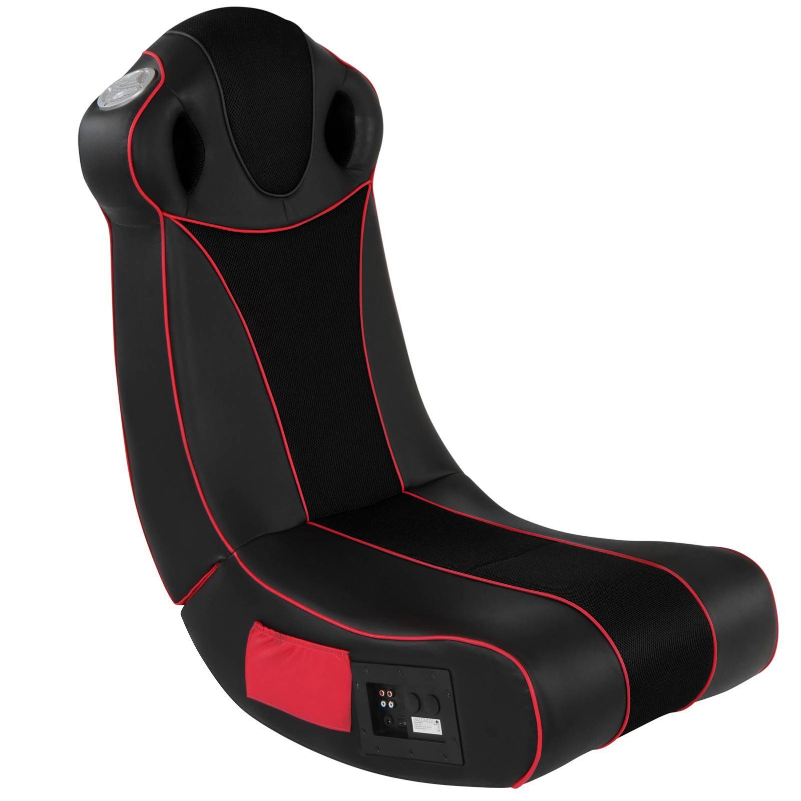 MIADOMODO Gaming Chair Soundsessel - aus Kunstleder, zusammenklappbar, mit Lautsprecher