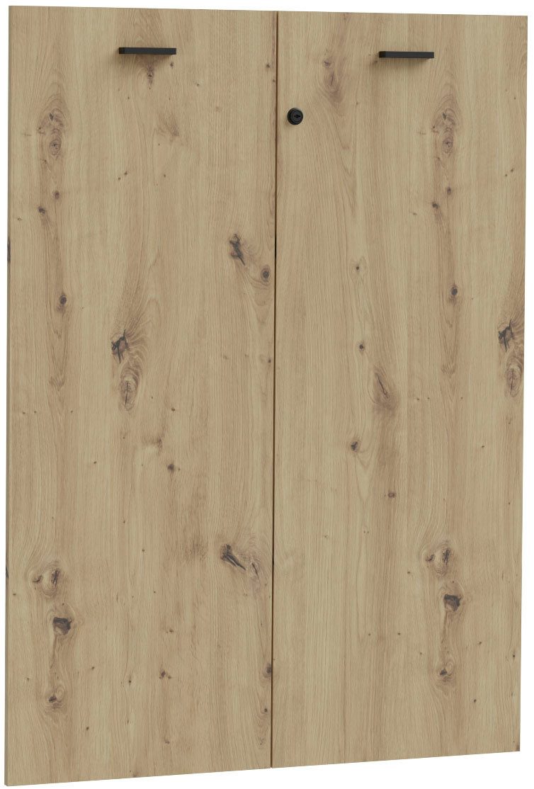 FORTE Schranktür Goldsboro (2 St), wahlweise mit Holzoptik oder Glas