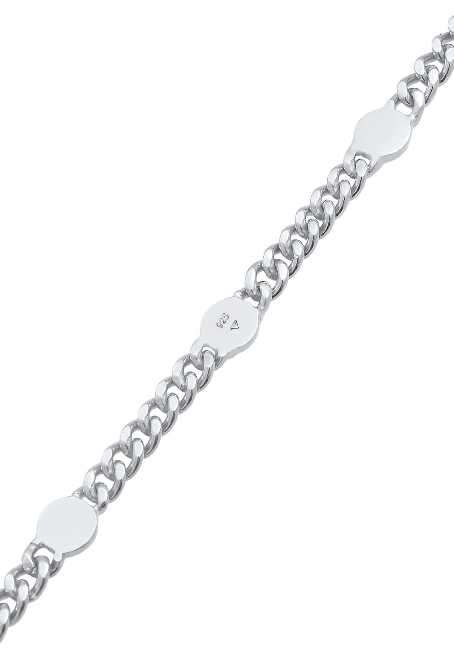 Elli Premium Armband Disc Panzerkette Plättchen Chunky Silber Chain 925