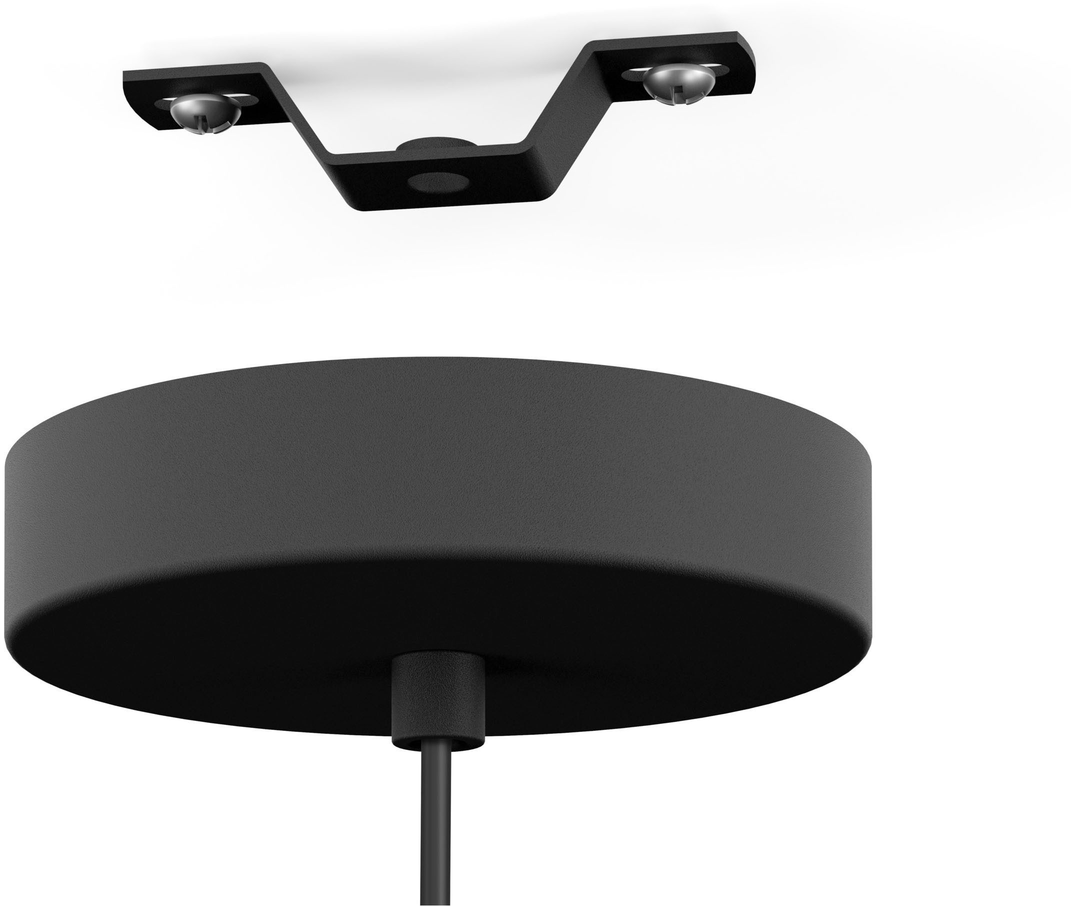 EGLO Hängeleuchte ARISCANI 1 Pendellampe - Stahl - E27 - 1X60W - IP20, ohne Leuchtmittel, Hängelampe, Deckenlampe, Wohnzimmer, Esszimmer, H110 x Ø20 cm – Bild 5 von 5