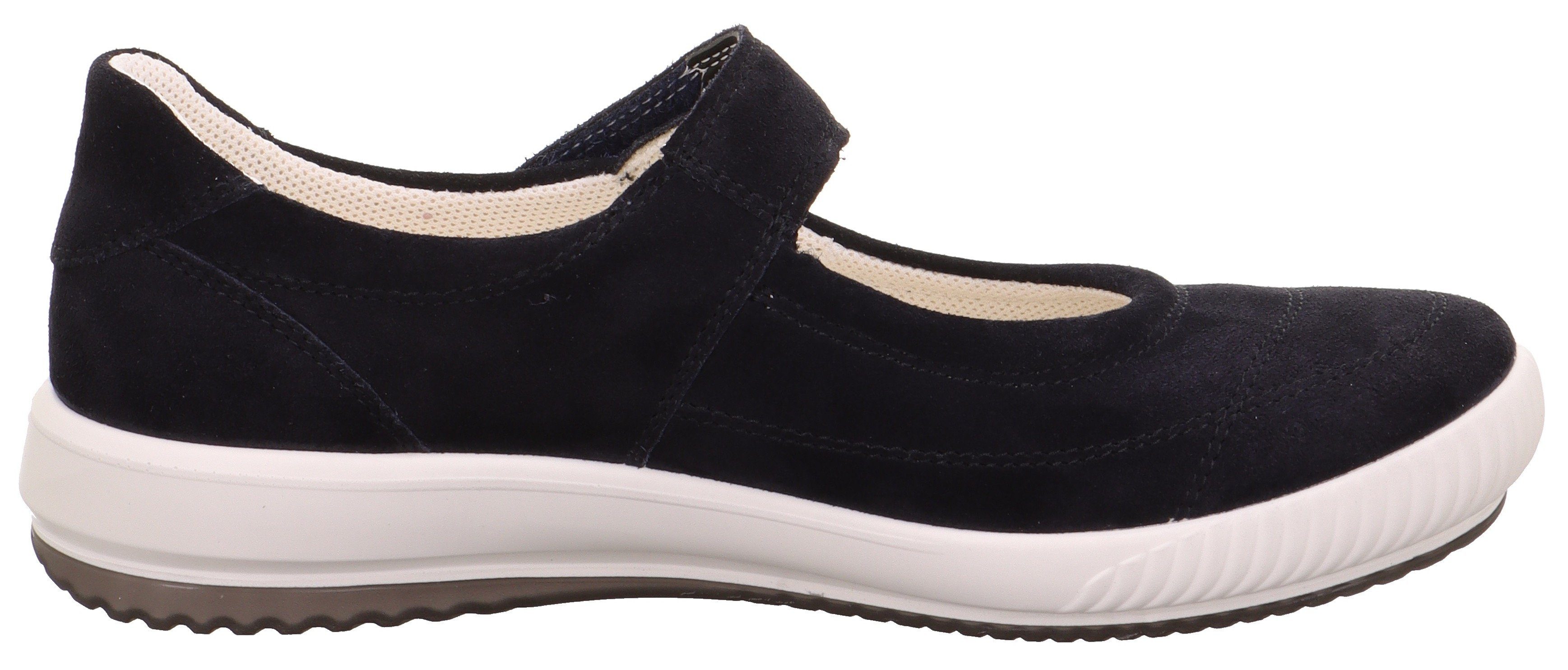 Legero TANARO 5.0 Riemchenballerina, Slipper, Ballerina, Schlupfschuh mit Wechselfußbett und Klettriegel