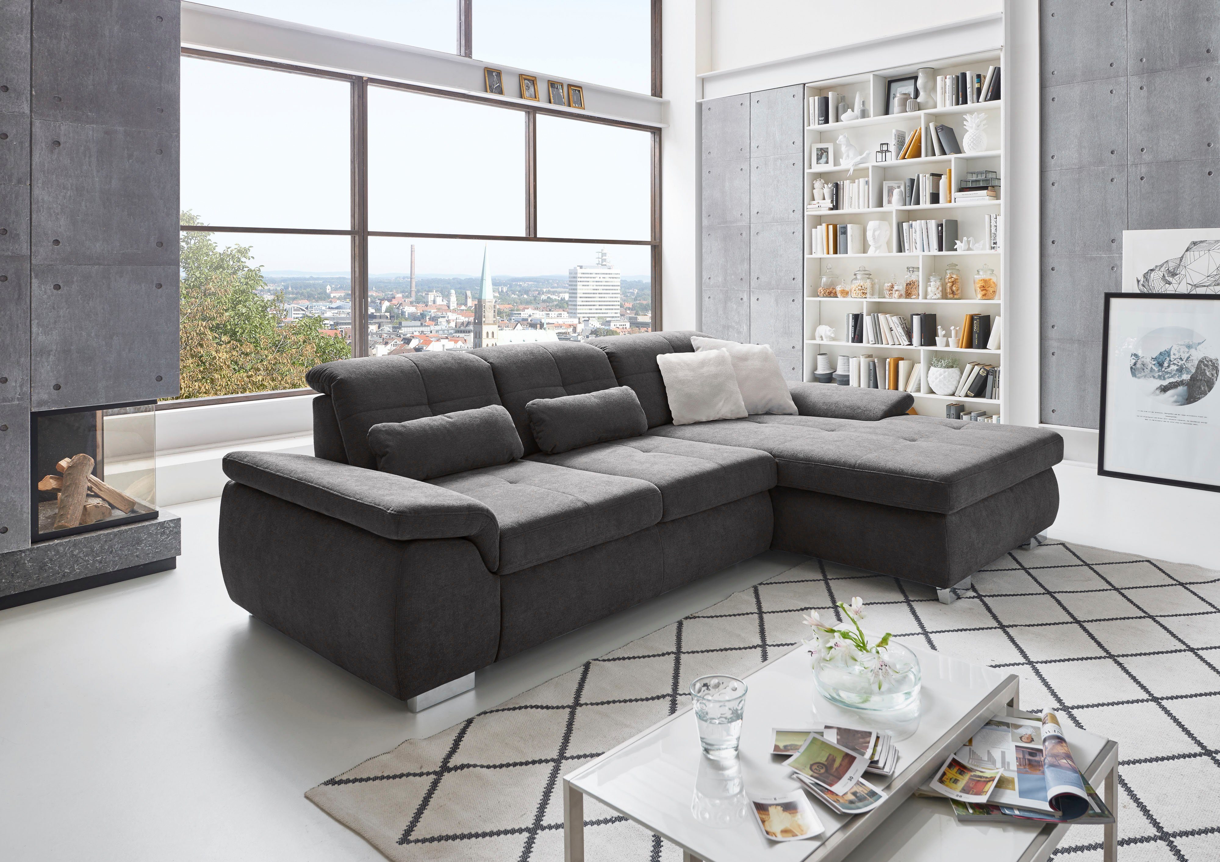 Die PlanBar Ecksofa "MP-IN16037 L-Form mit Federkern-Polsterung", mit Sitzt günstig online kaufen