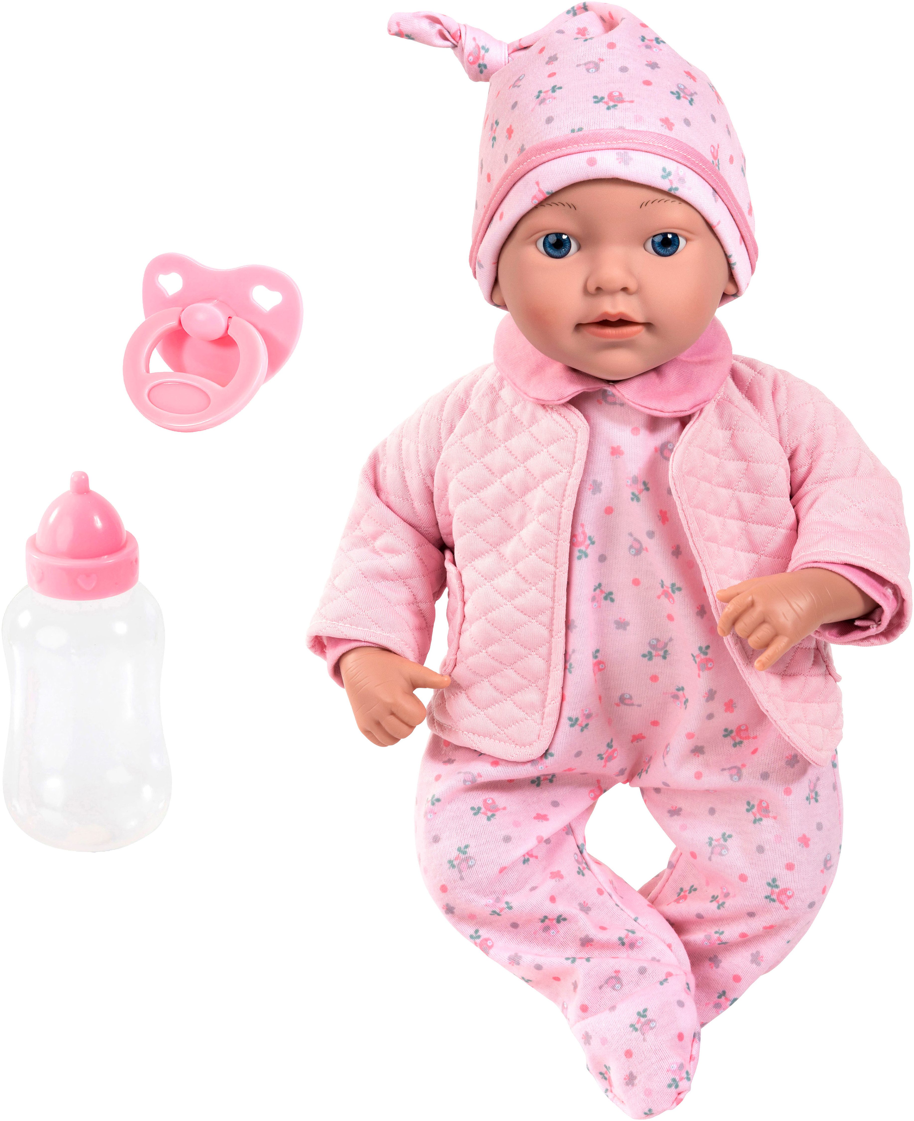 Bayer Babypuppe Reborn Baby, 38 cm rosa