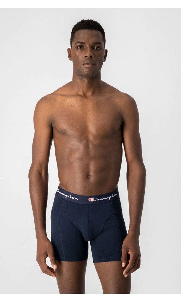 Champion Boxershorts (Baumwolle) Unterwäsche grau/dunkelblau Herren günstig online kaufen