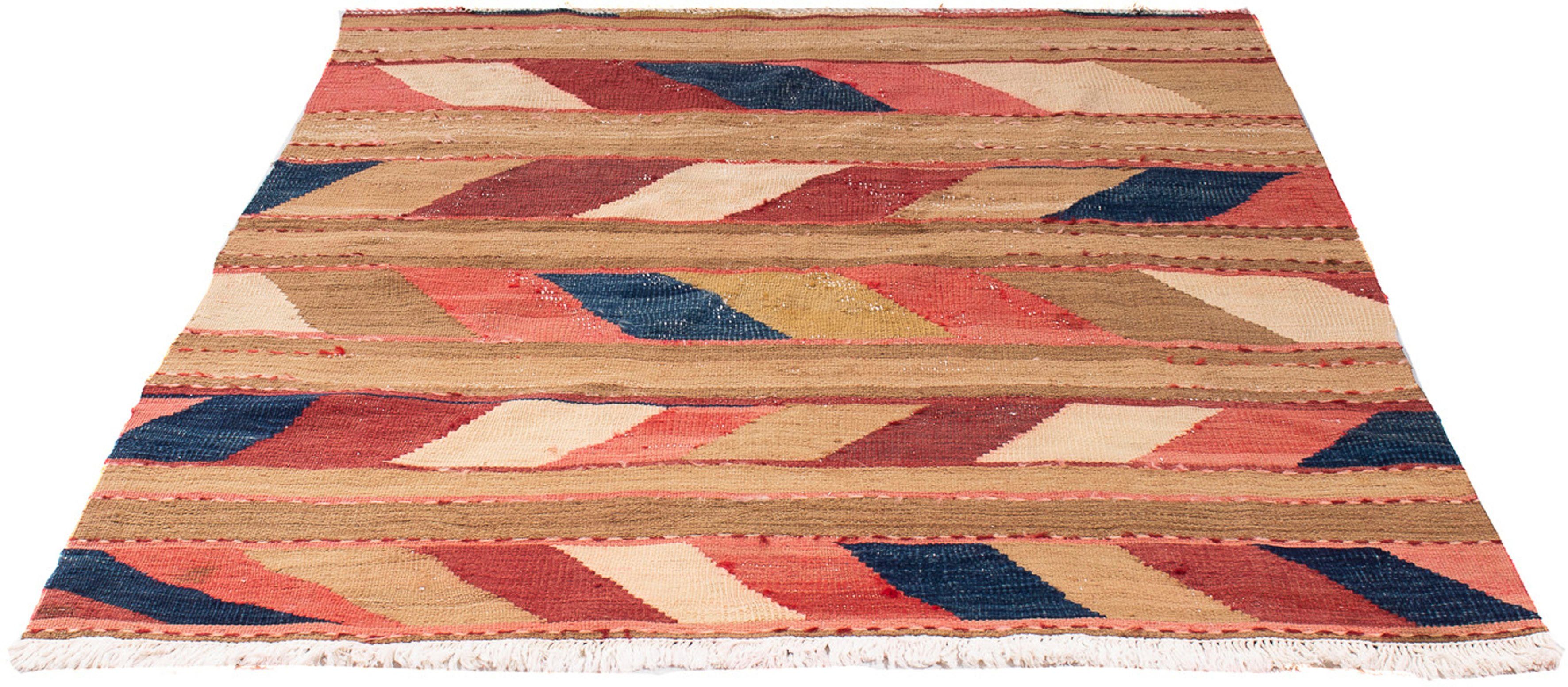 Wollteppich Kelim - Old - 130 x 110 cm - mehrfarbig, morgenland, rechteckig, Höhe: 5 mm, Wohnzimmer, Einzelstück