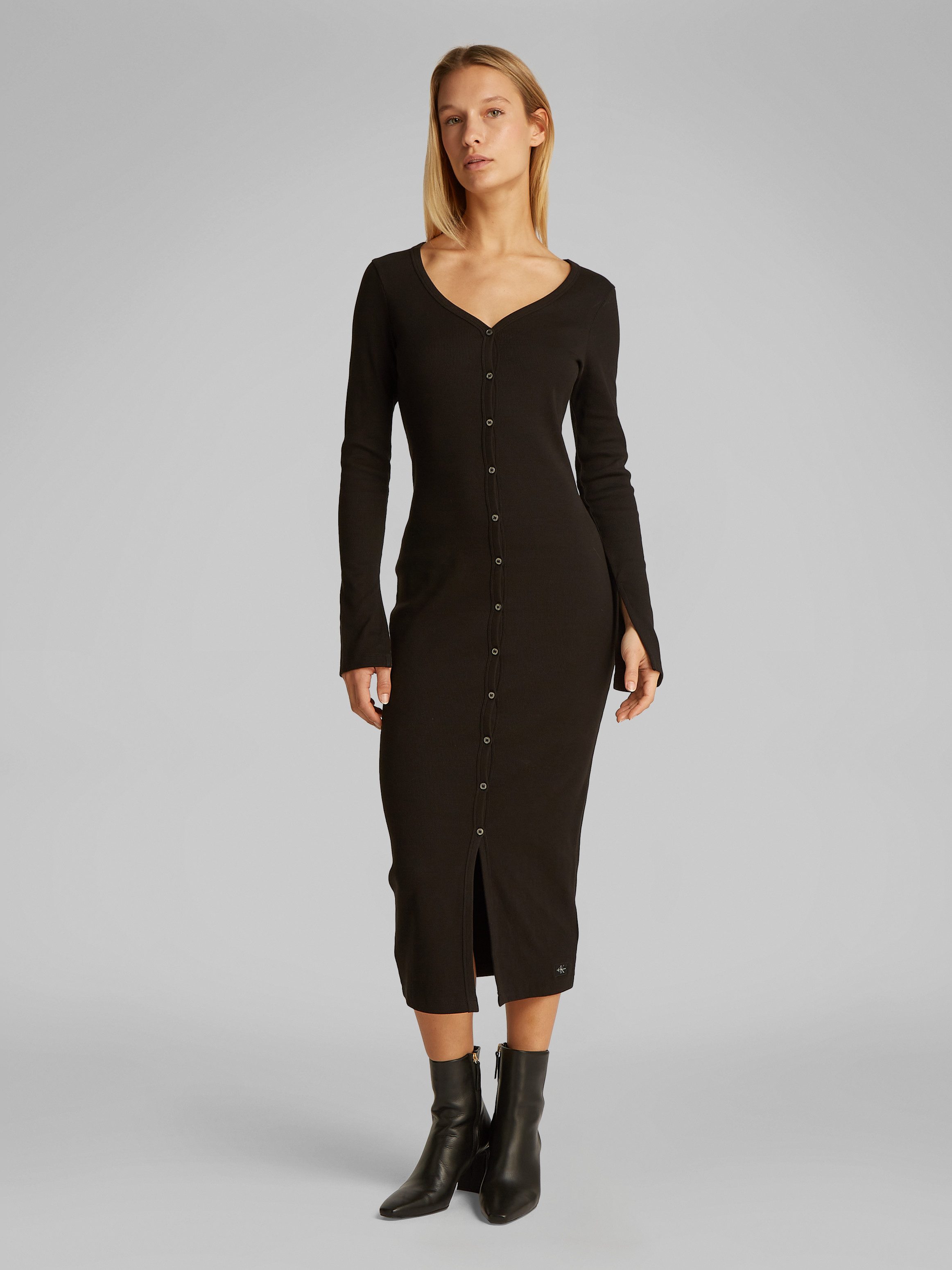 Calvin Klein Jeans Maxikleid WOVEN LABEL günstig online kaufen