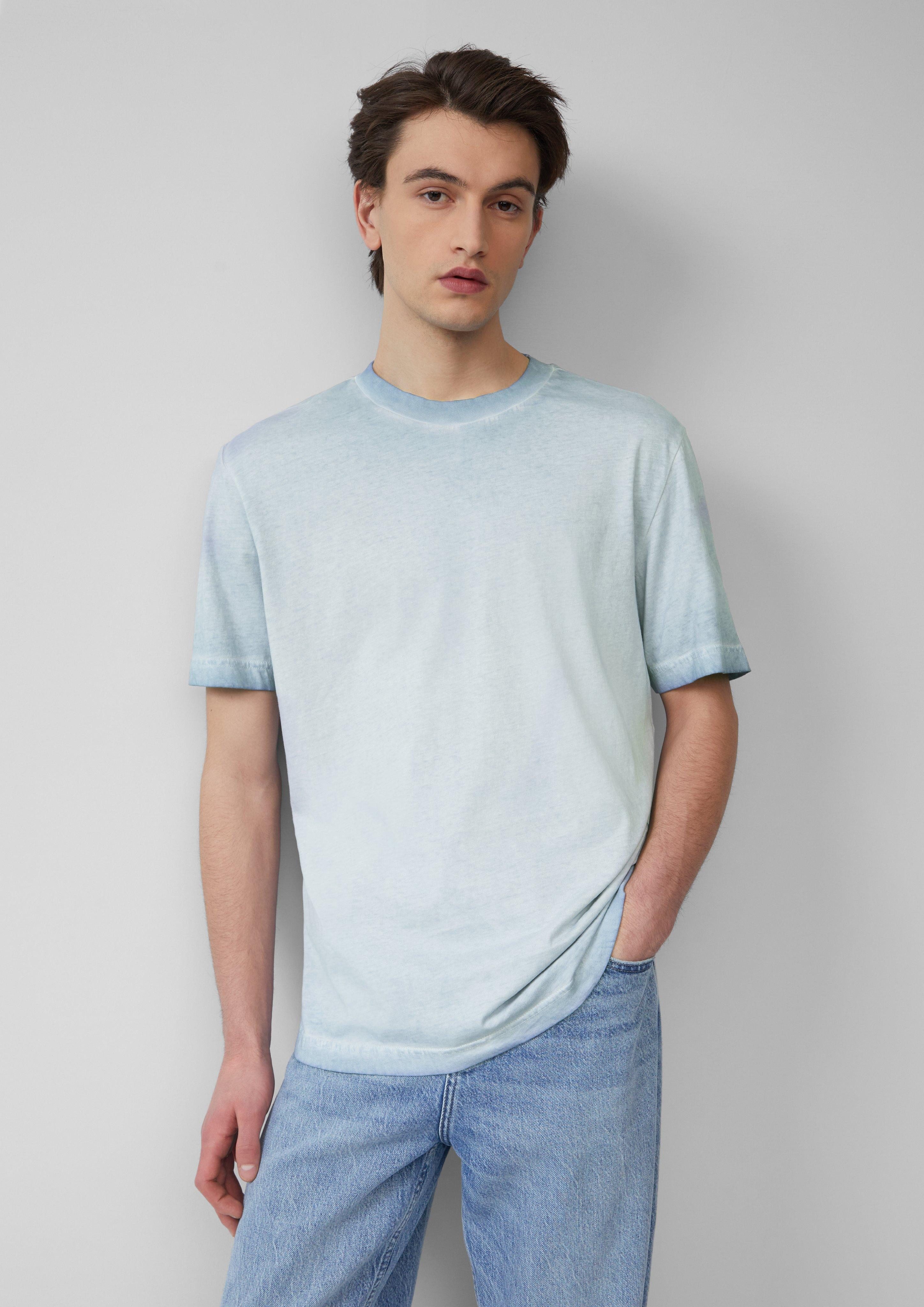QS Kurzarmshirt Rundhals T-Shirt mit Wascheffekt günstig online kaufen
