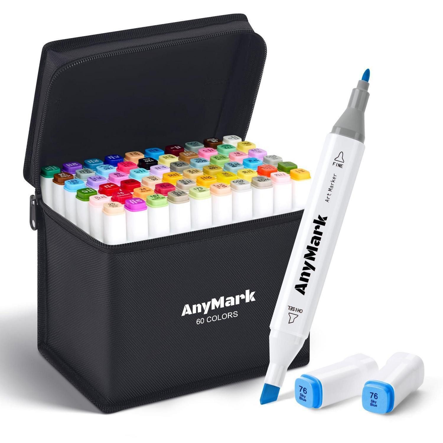 LuxusKollektion Marker Alkohol Marker 60 Farben Doppelspitze