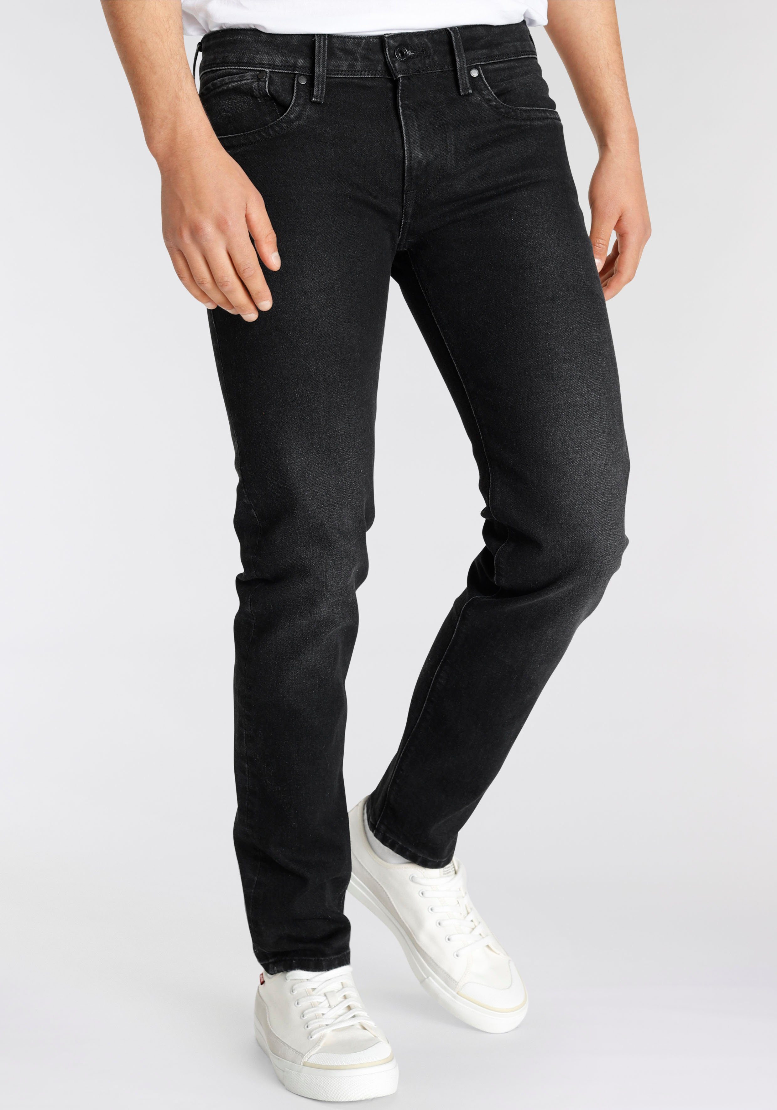 Pepe Jeans black Slim-fit-Jeans Hatch washed