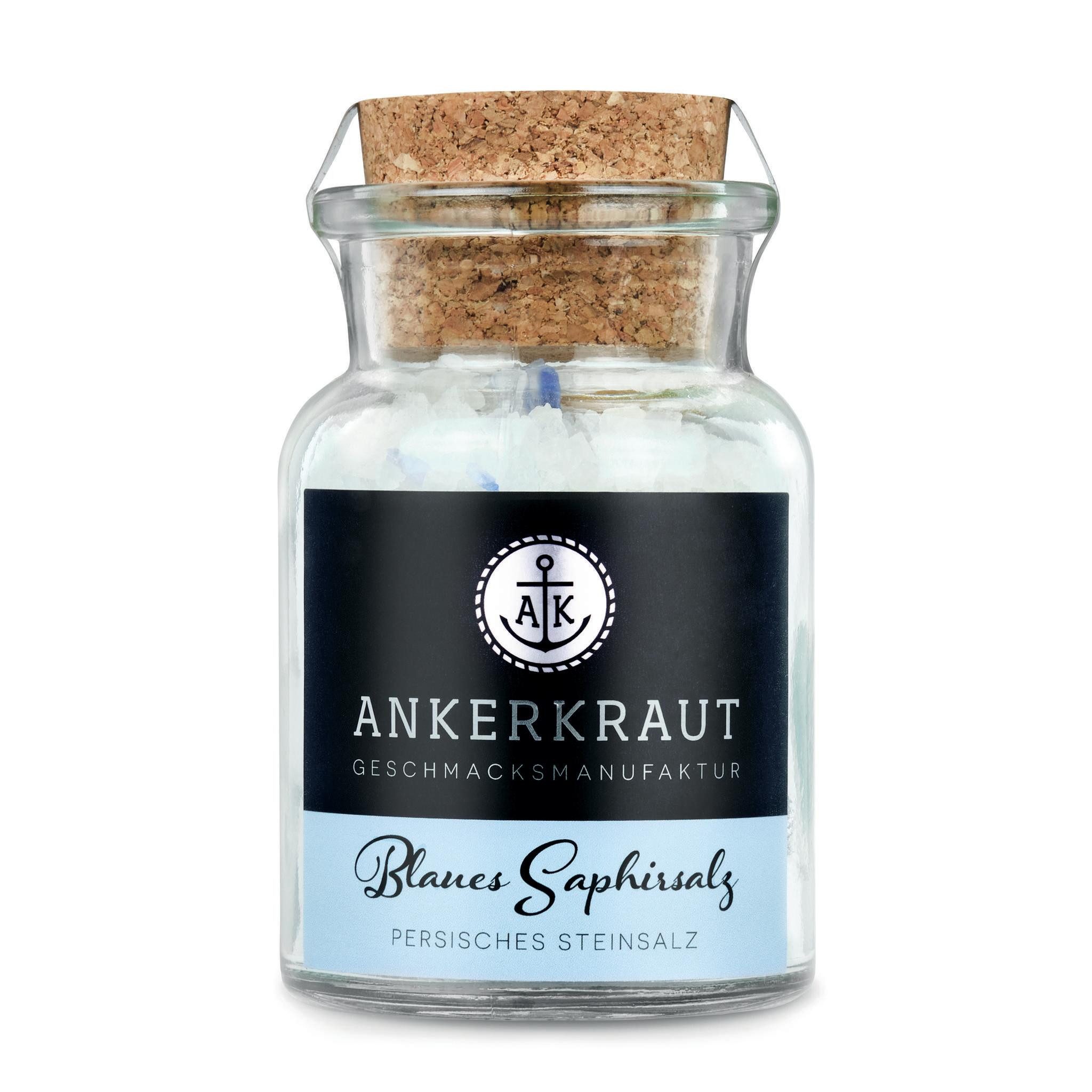 Ankerkraut Gewürz Blaues Saphirsalz, Blaues Saphirsalz, 155g im Korkenglas