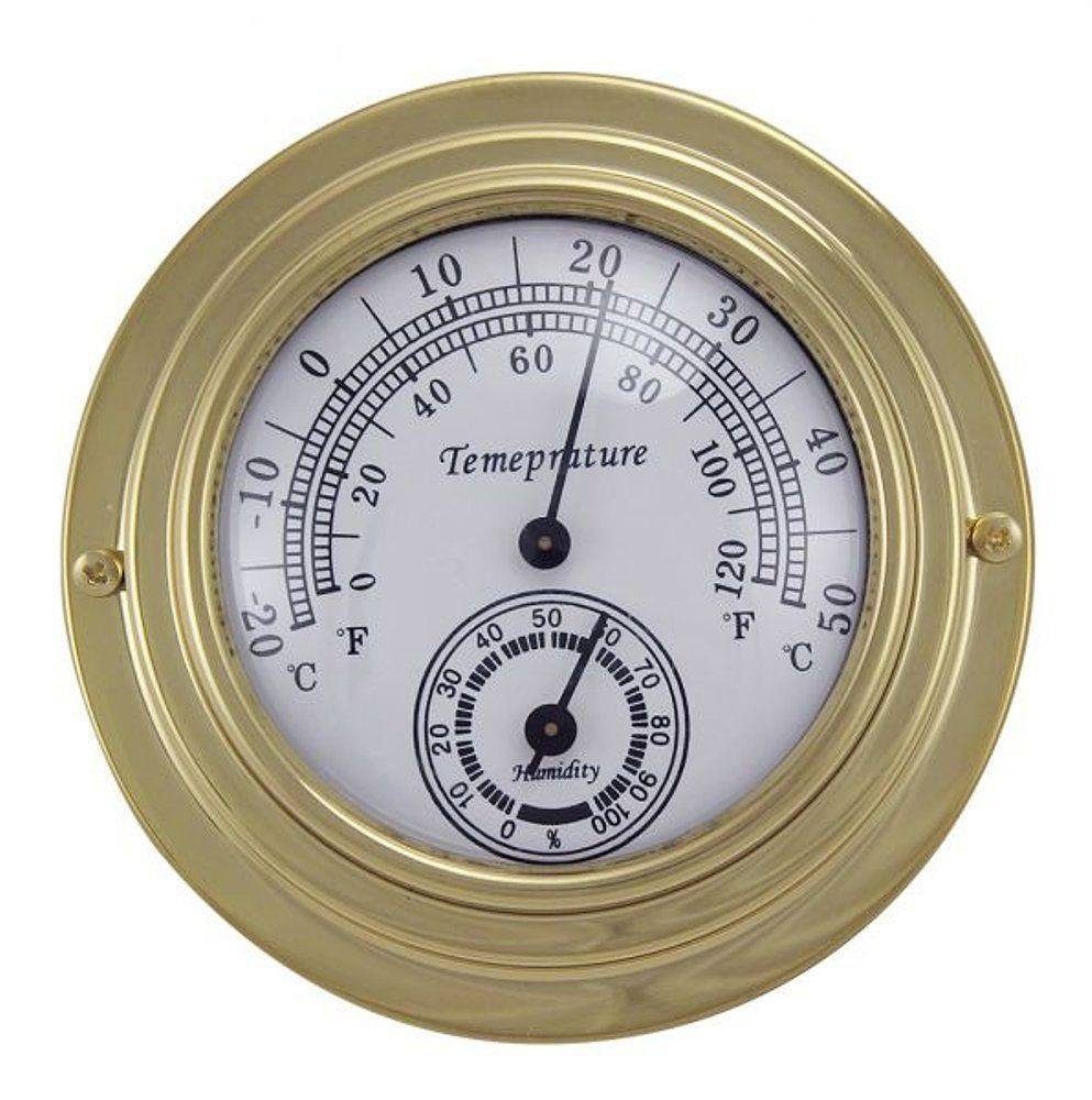 Linoows Dekoobjekt Comfortmeter, Marine Hygro-Thermometer 10 cm, funktionsgetreue Dekoration