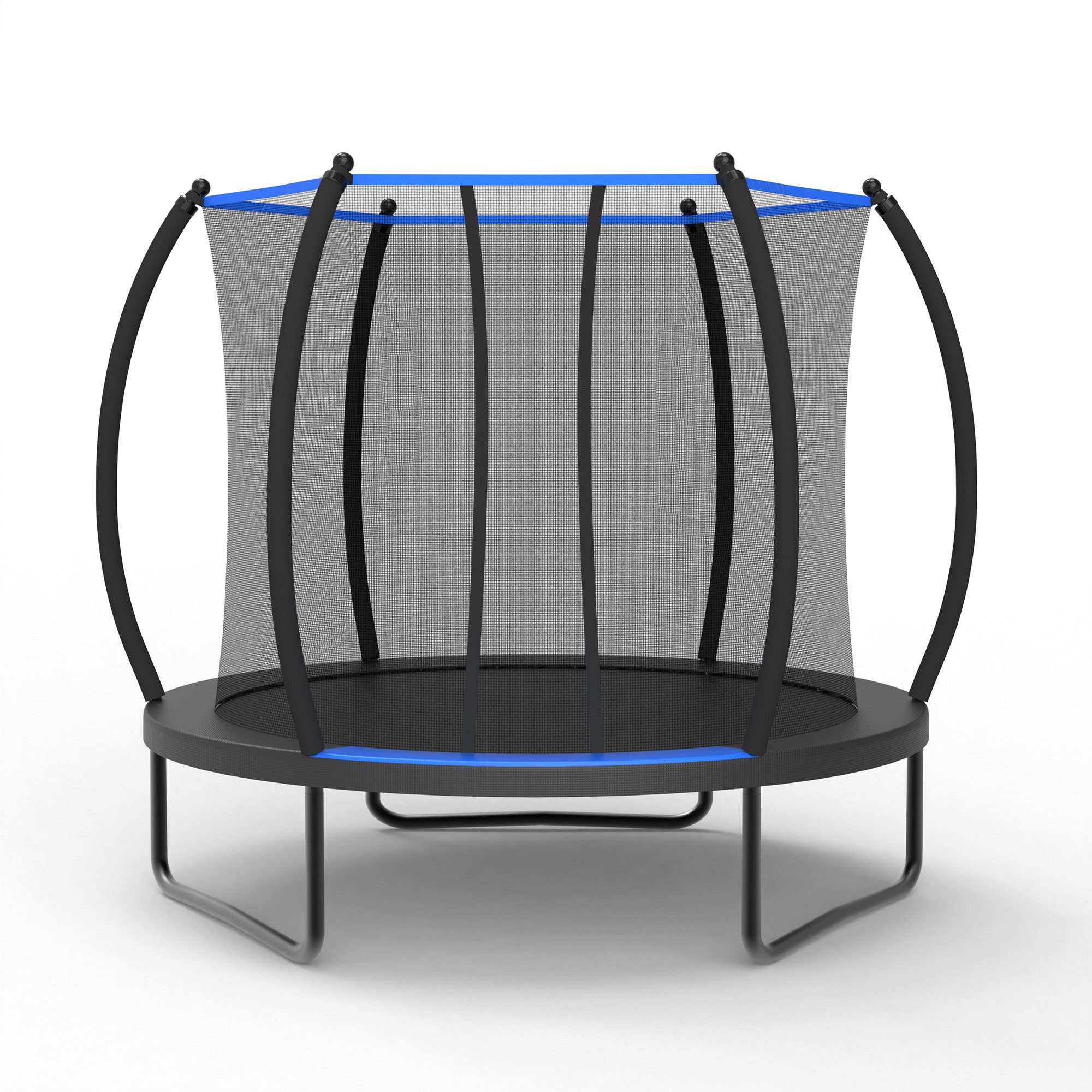 MC Star Gartentrampolin Trampolin Outdoor, Mit verstärkten Beintraversen, Stabil, Ø 228 cm, (Freizeittrampolin mit Leiter, Trampolin für Kinder), 7,5-Fuß-Trampolin mit Sicherheitsnetz
