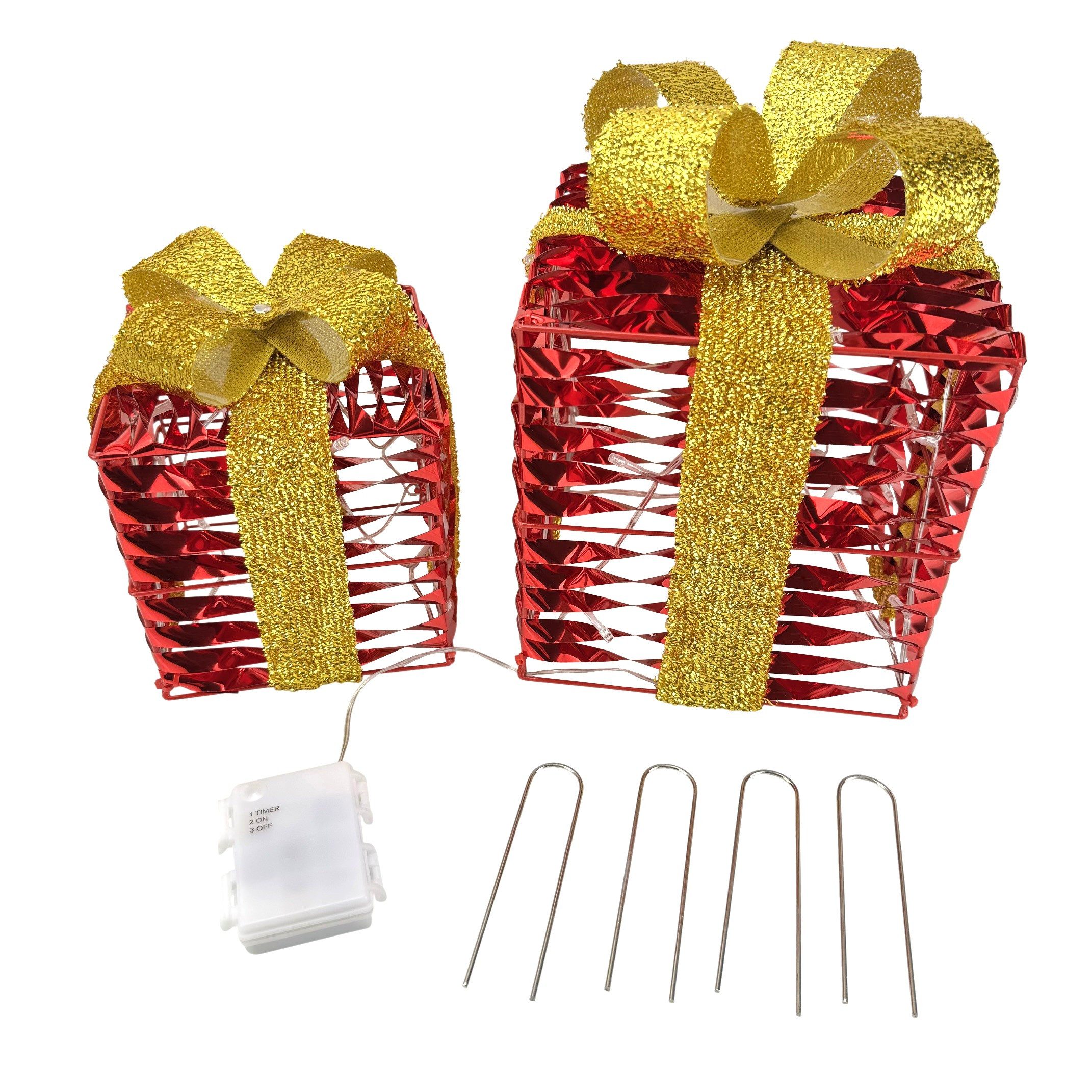 Online-Fuchs LED Dekoobjekt 2 Geschenke mit günstig online kaufen