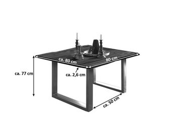 SAM® Baumkantentisch Kapalua, Baumkantentisch, Akazienholz massiv, nussbaumfarben, Tischstärke 26mm