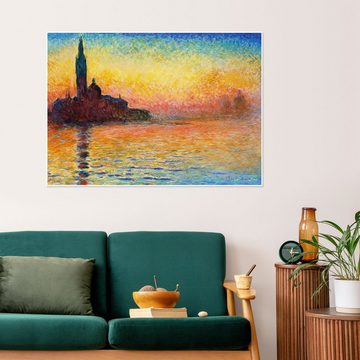 Posterlounge Poster Claude Monet, San Giorgio Maggiore, Wohnzimmer Malerei
