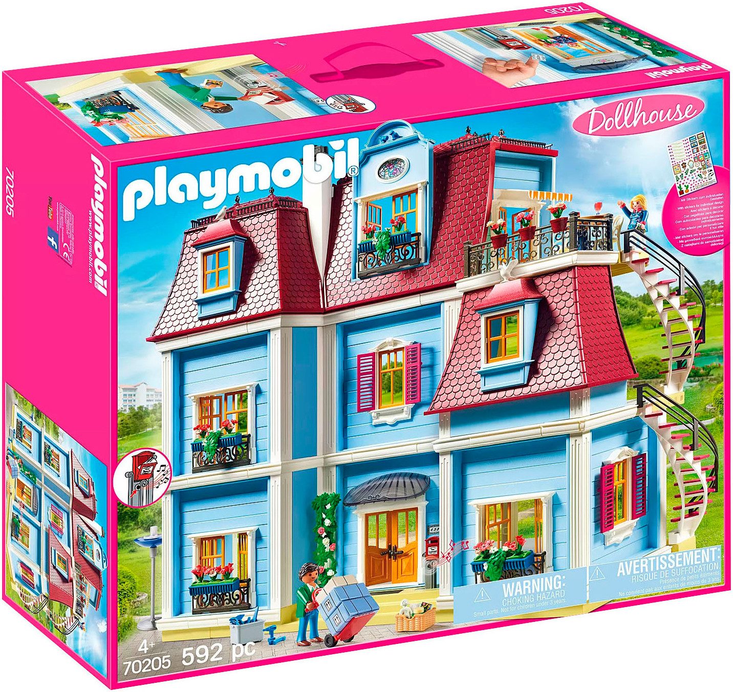 Playmobil® Mein Großes Puppenhaus (70205), Dollhouse Konstruktions-Spielset günstig online kaufen