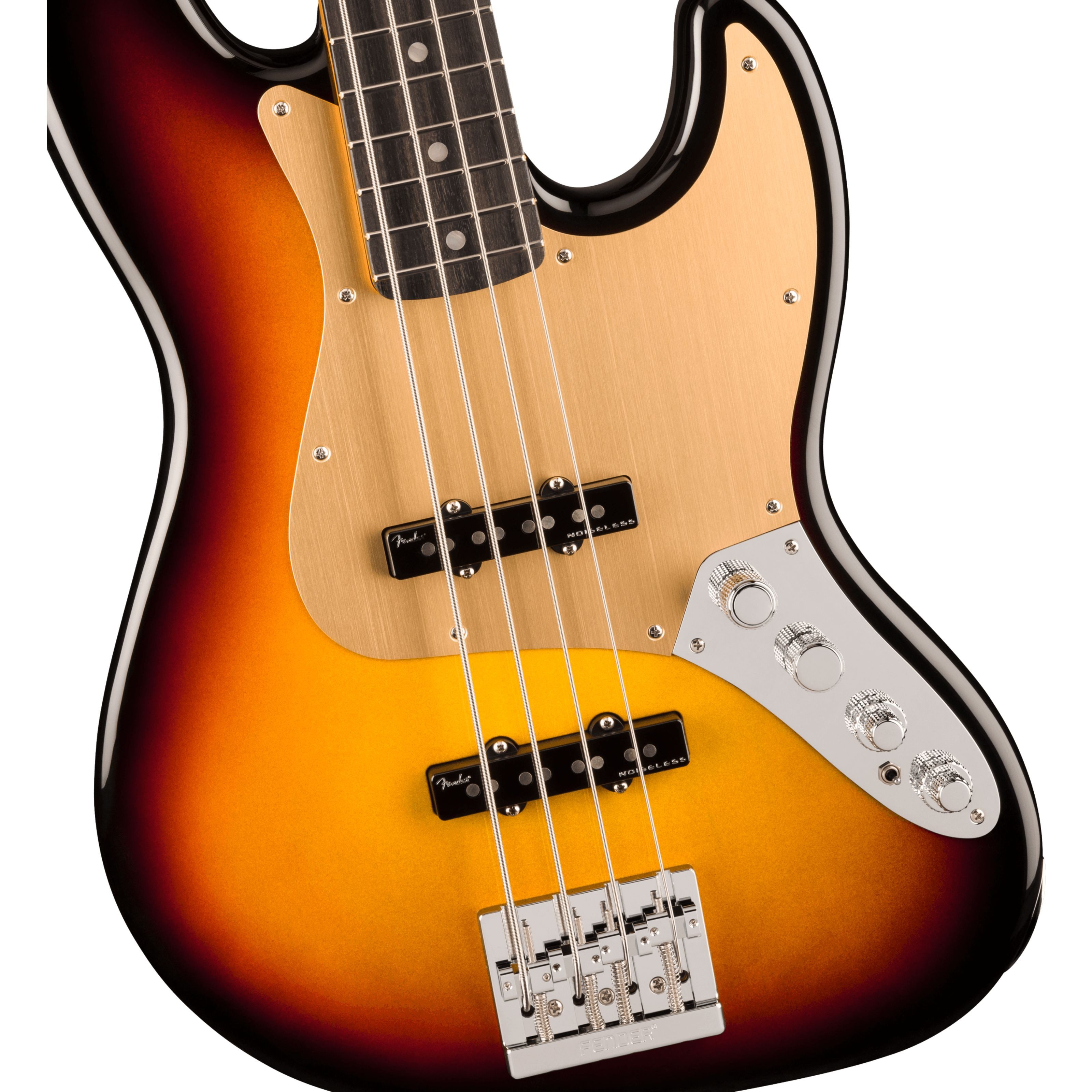 Fender E-Bass, E-Bässe, 4-Saiter E-Bässe, American Ultra II Jazz Bass EB Ultraburst - E-Bass