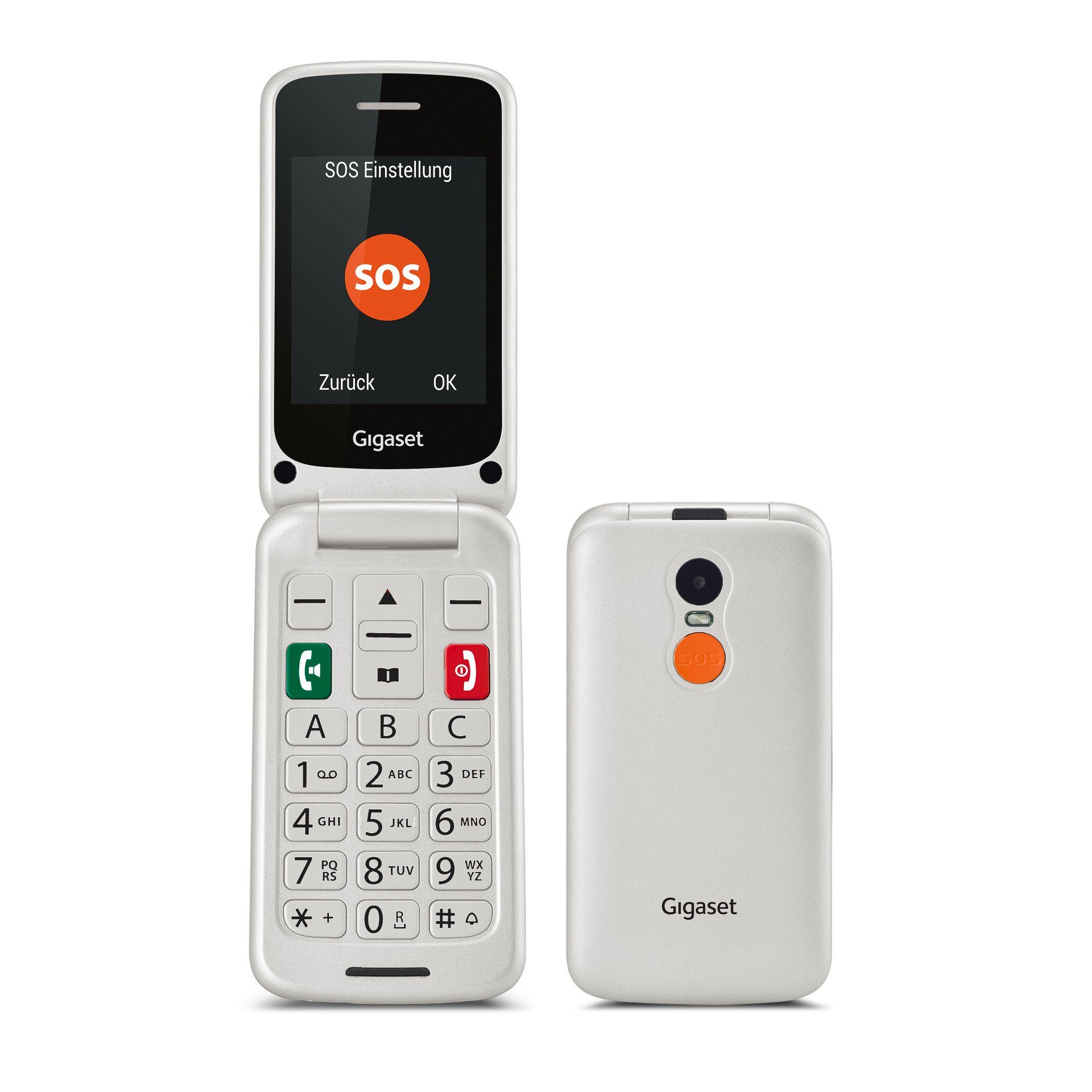 Gigaset GL590 Smartphone (7,3 cm/2,8 Zoll, 0,3 MP Kamera)