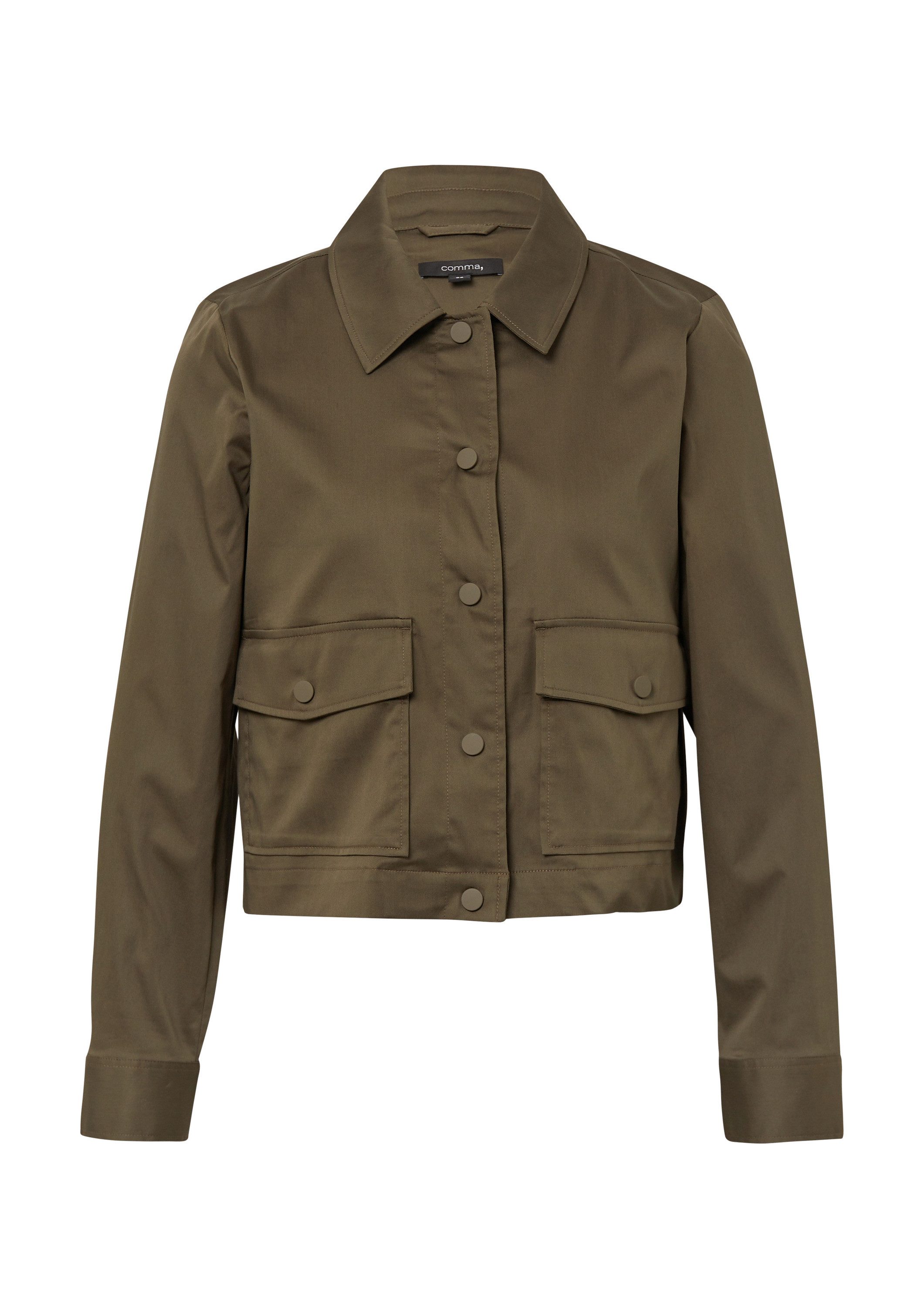 comma Funktionsjacke Indoor-Jacke Jacke aus Baumwollmix günstig online kaufen