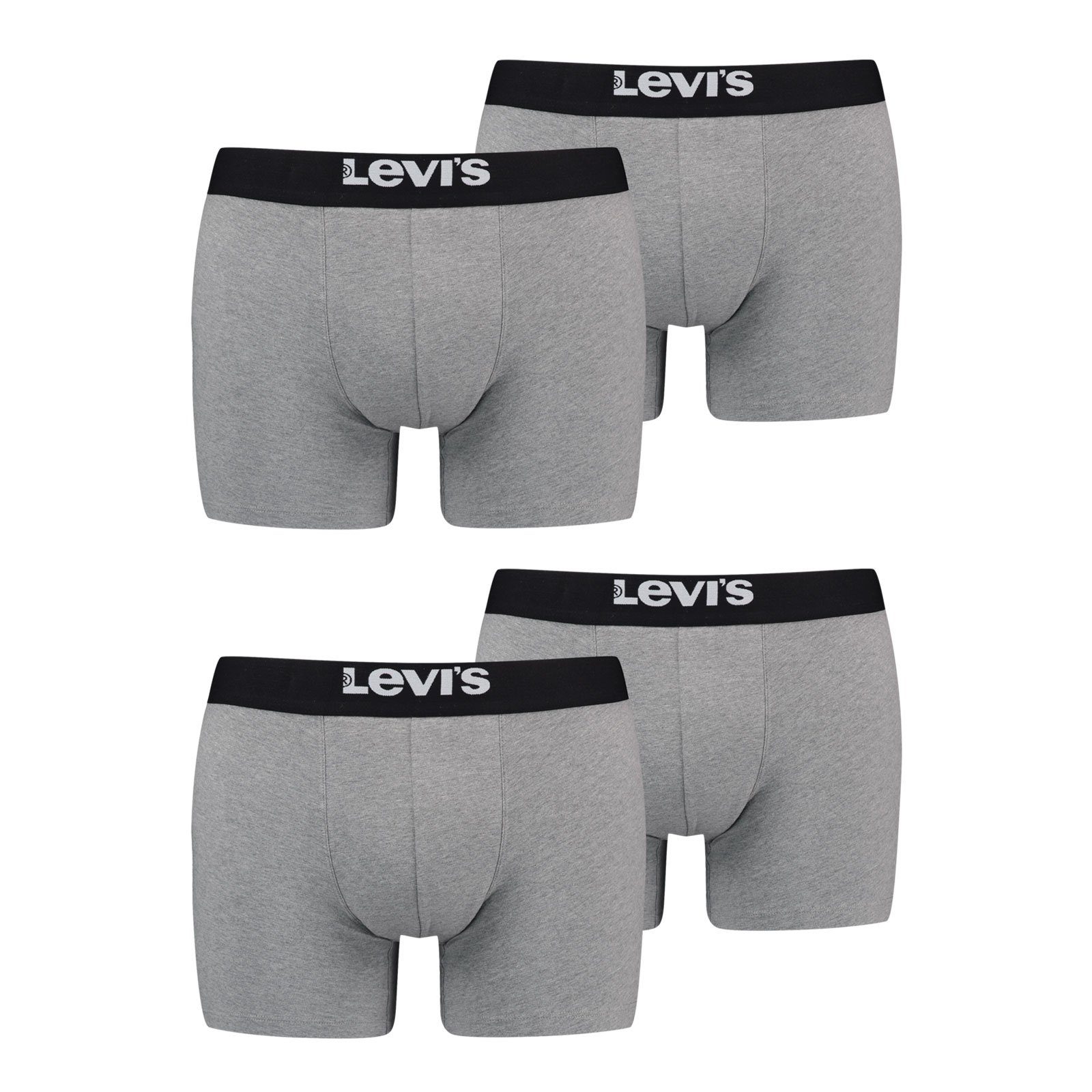 Levi's® Boxer Brief Super Soft Cotton Stretch (4-St) mit Markenlogo am Bund