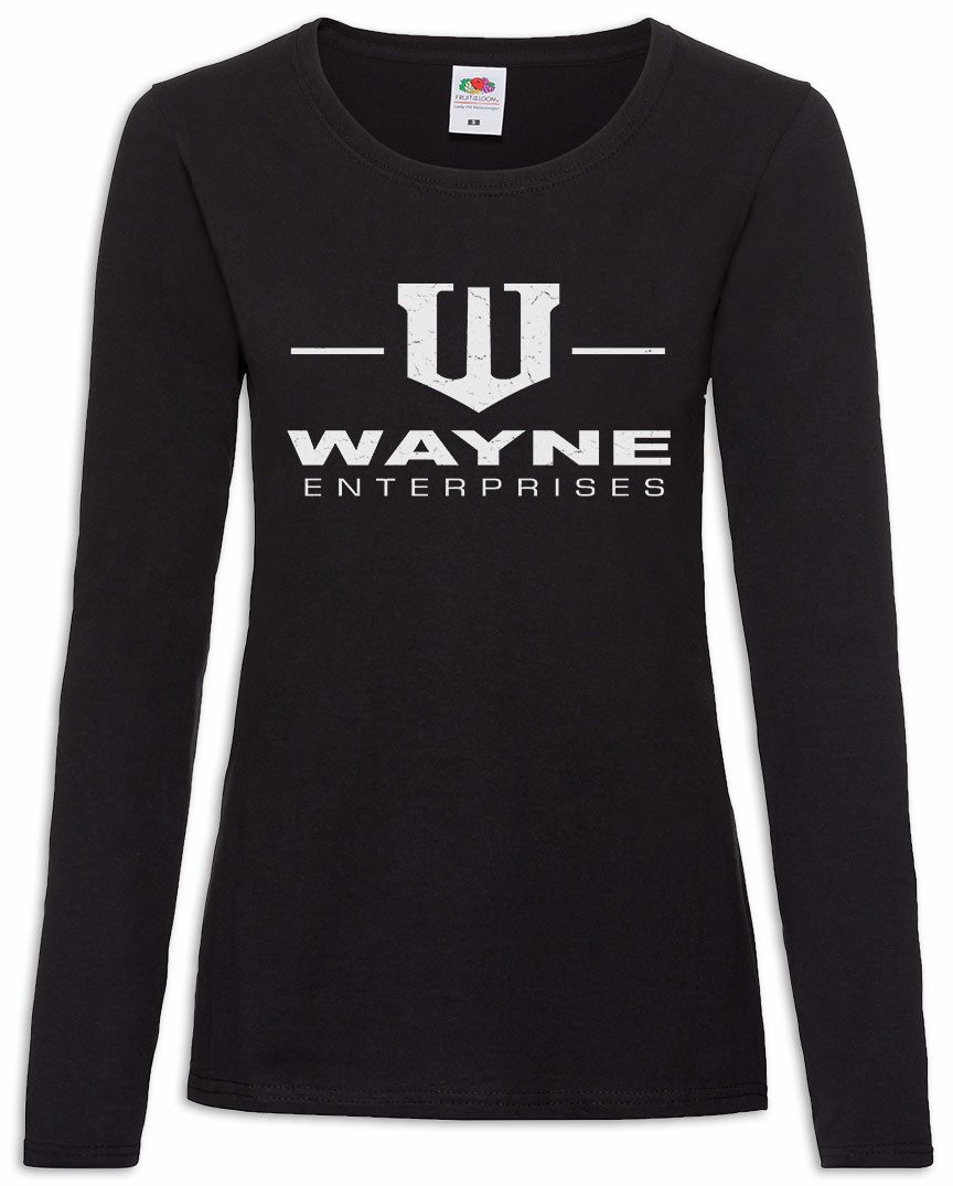 Urban Backwoods Langarmshirt Wayne Enterprises Logo A3 Damen Langarmshirt Company Gotham TV City (1-tlg) Dark Wayne Knight Batman
