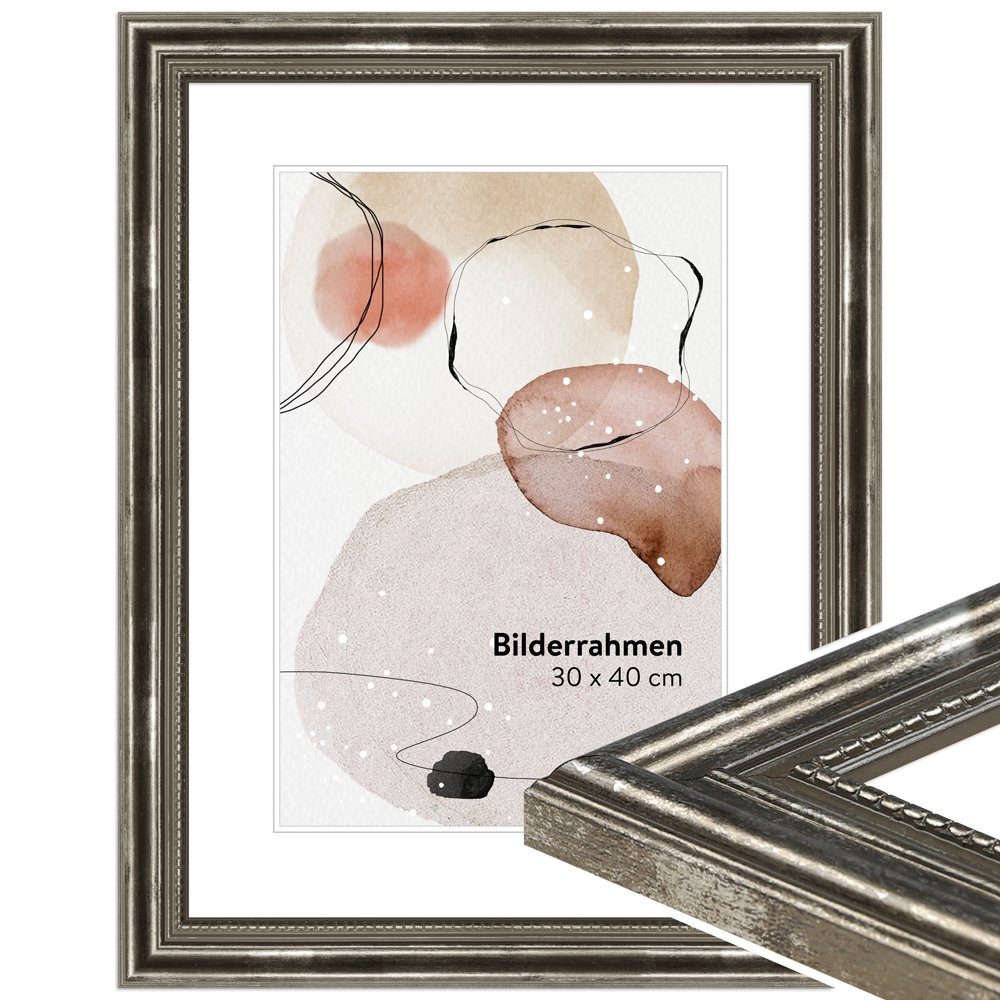 WANDStyle Bilderrahmen H450, Silber, aus Massivholz günstig online kaufen