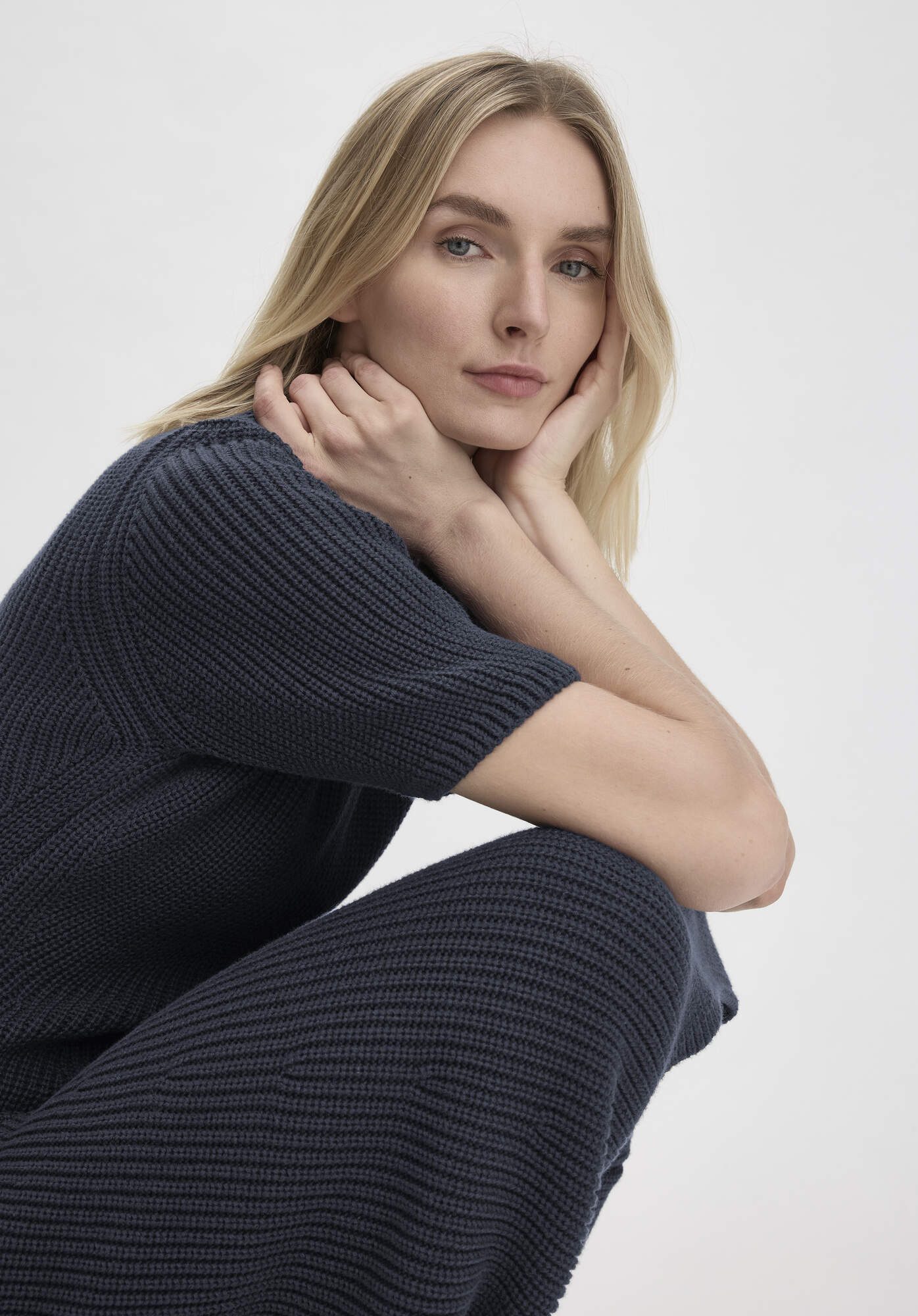 Hessnatur Strickkleid aus reiner Bio-Baumwolle (1-tlg)